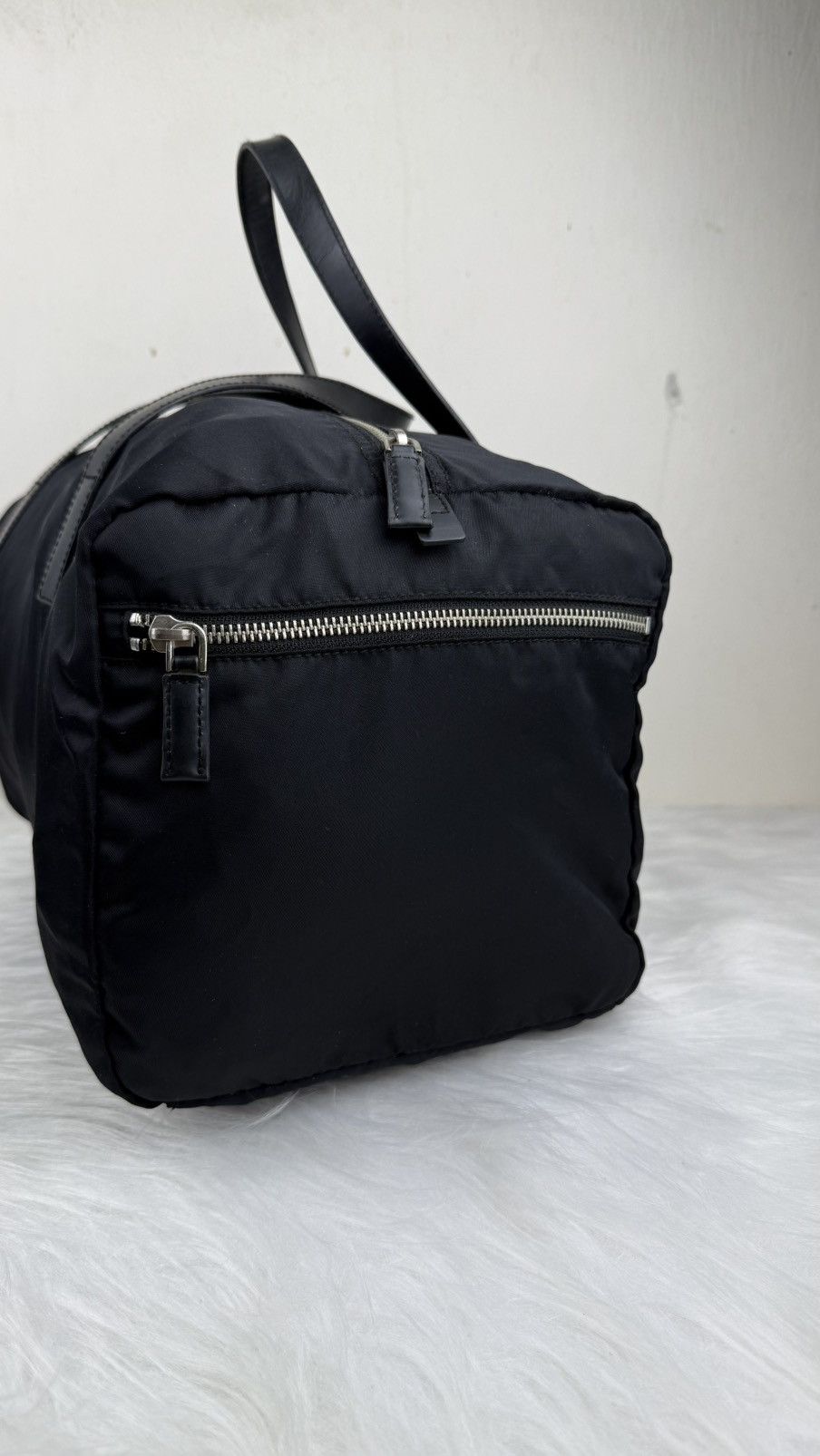 Prada Prada Nylon and Leather Boston Bag Size ONE SIZE - 5 Thumbnail