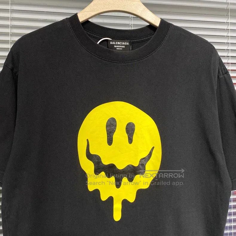 Balenciaga Balenciaga Short-sleeved T-shirt dissolved smile danger vi Size US L / EU 52-54 / 3 - 3 Thumbnail