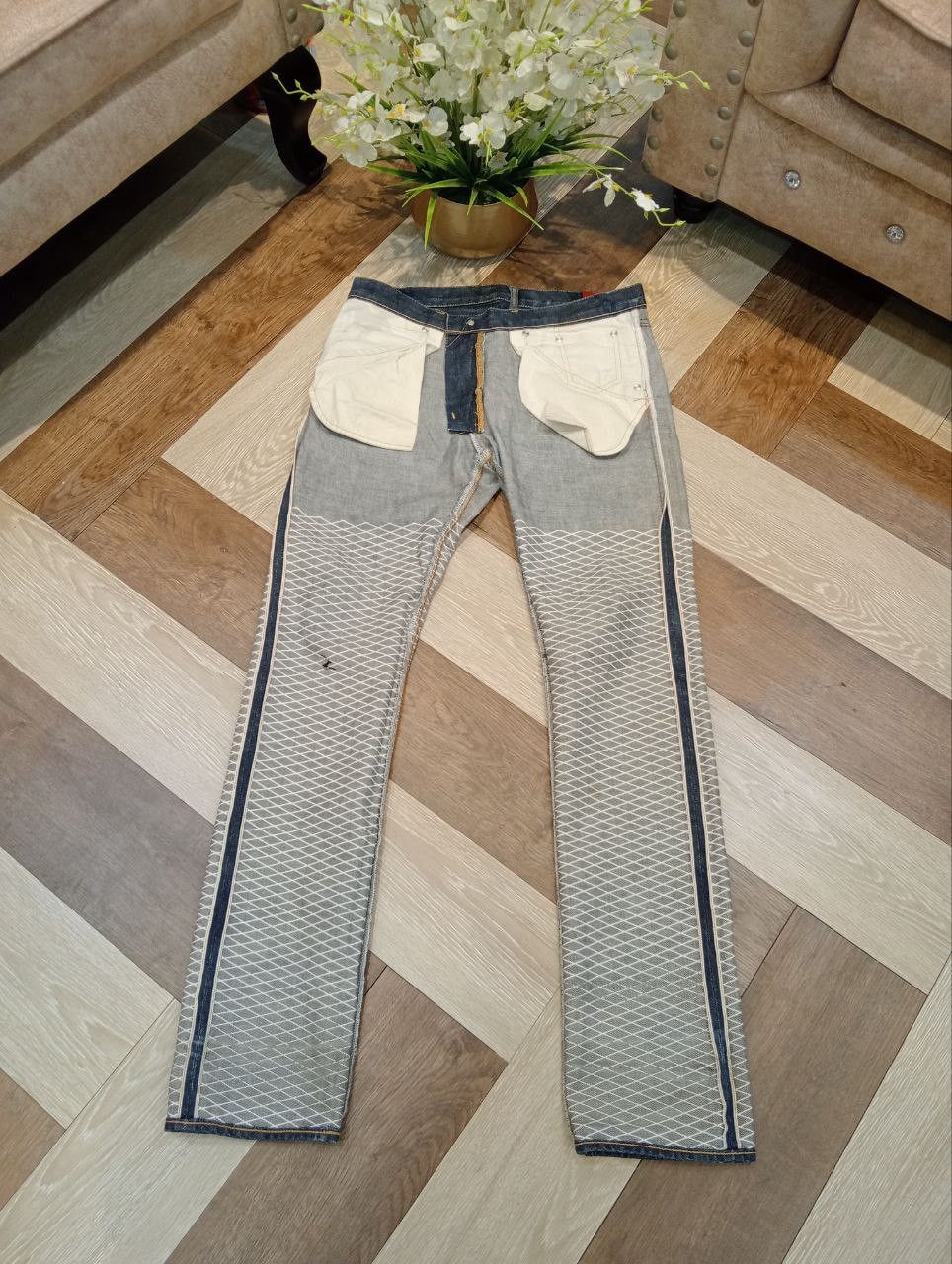 Undercover UNDERCOVERISM FOR REBELS FRINGE SELVEDGE DENIM PANTS Size US 32 / EU 48 - 14 Thumbnail