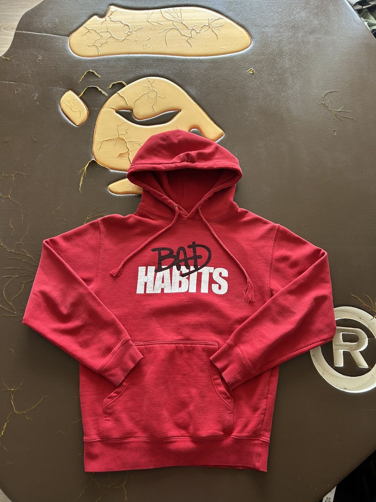 Vlone Vlone Nav Bad Habits Tour Hoodie Red Size US S / EU 44-46 / 1 - 2 Thumbnail