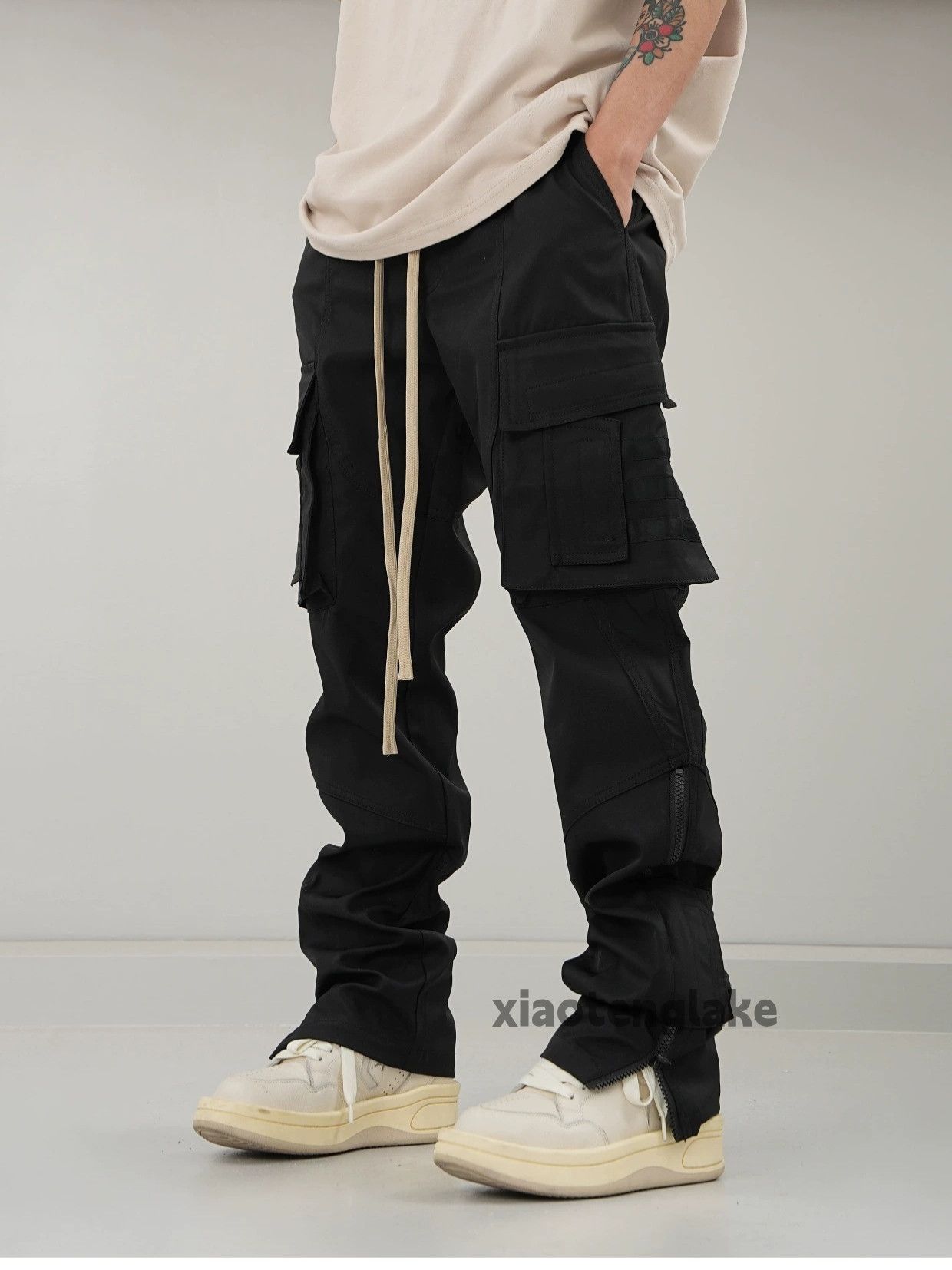 Designer × Japanese Brand × Vintage utility military tactical punk zipper flared cargo pants Size US 34 / EU 50 - 1 Thumbnail