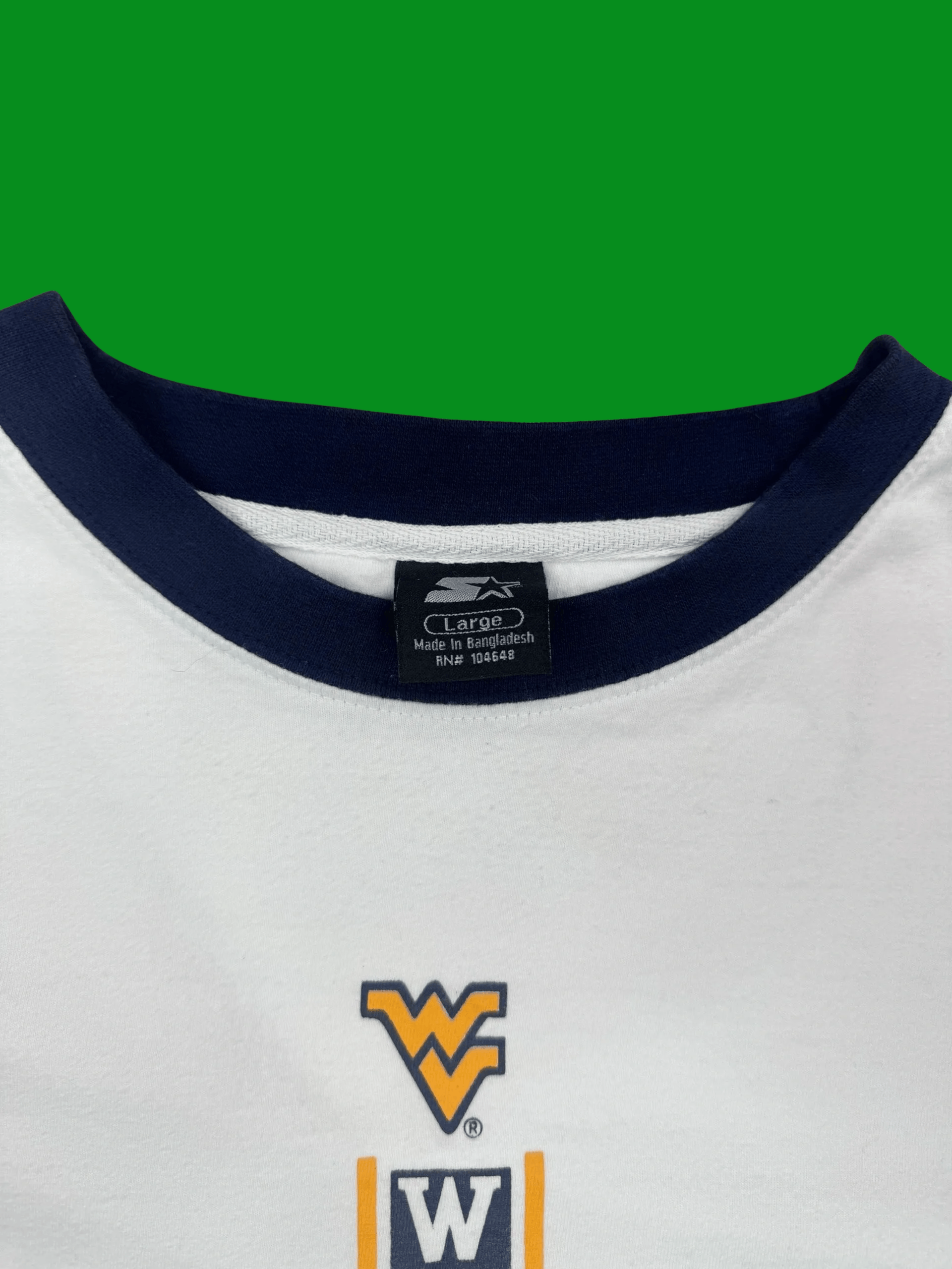 Starter VTG West Virginia Mountaineers Starter Logo T-Shirt Size US L / EU 52-54 / 3 - 5 Thumbnail