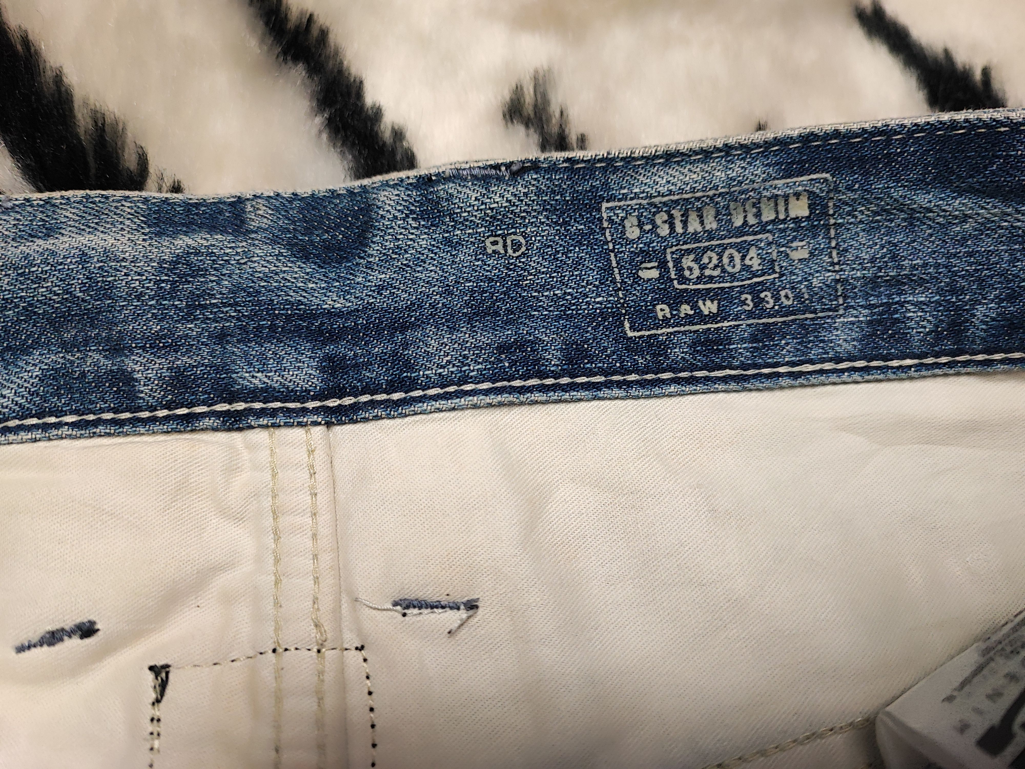 G-Star Distress Jeans by G Star Raw Cargo Biker 34x32 Size US 34 / EU 50 - 11 Thumbnail