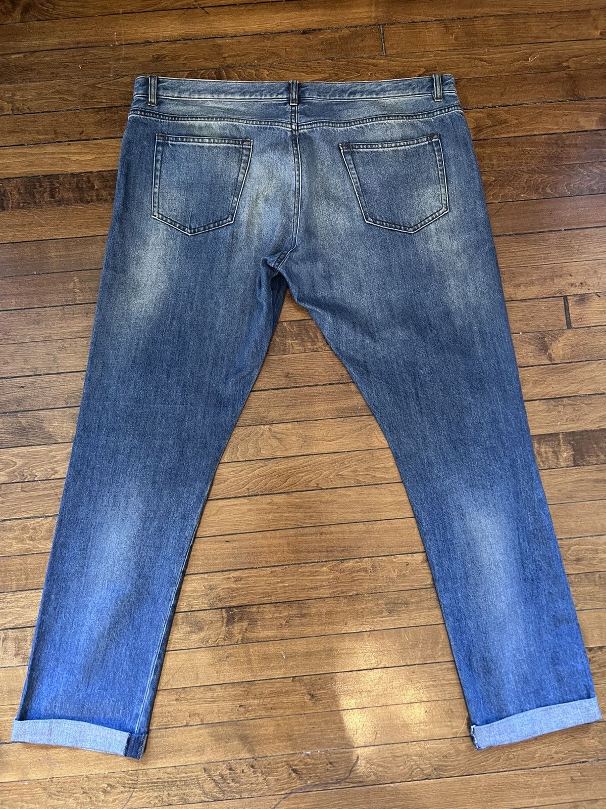 Paul Smith Mainline faded cropped cuffed jeans, selvedge denim, size 36 Size US 36 / EU 52 - 9 Thumbnail