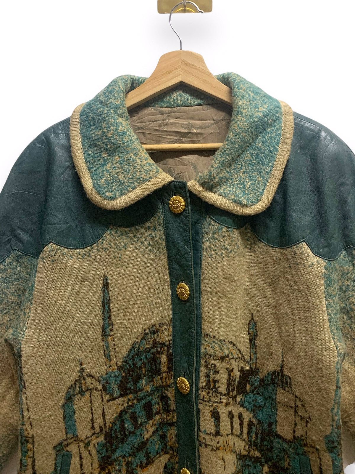 Japanese Brand × Vintage Vintage Unbrand Art Wool Long Coat Jacket Size XL / US 12-14 / IT 48-50 - 2 Thumbnail