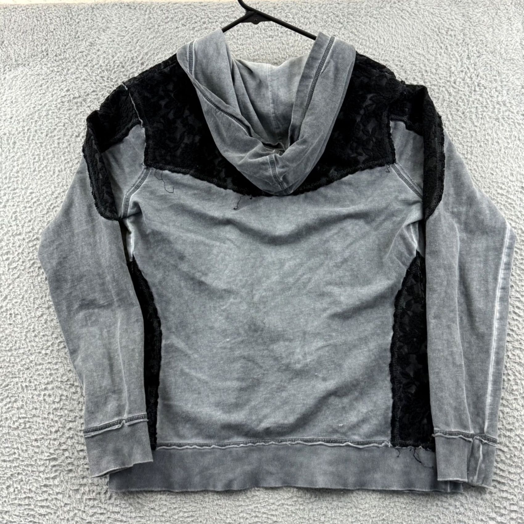 Harley Davidson VINTAGE Harley-Davidson Sweatshirt Womens Large Gray Biker Hoodie Grunge Y2K Logo Full Zip Boy Girls Mens Womens Size L / US 10 / IT 46 - 5 Thumbnail