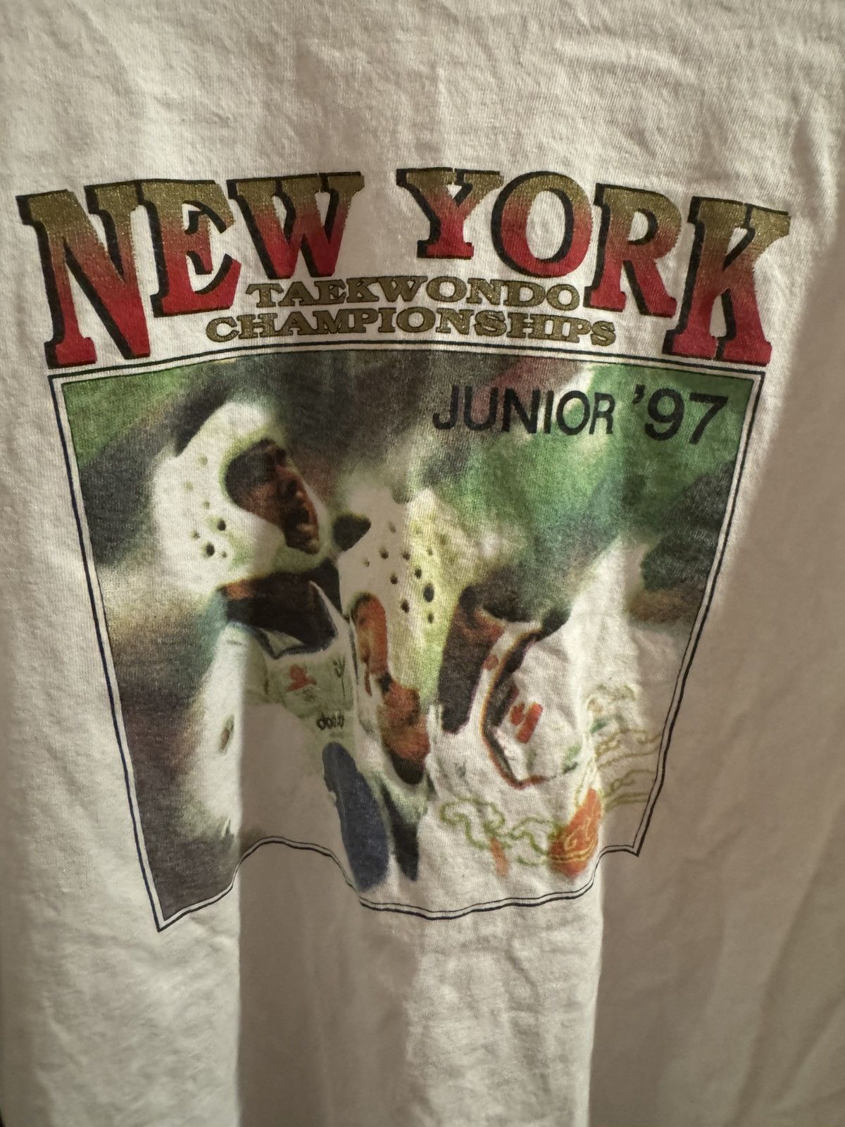 Vintage Vintage 1997 New York Taekwondo Championship Shirt Size US XL / EU 56 / 4 - 2 Thumbnail