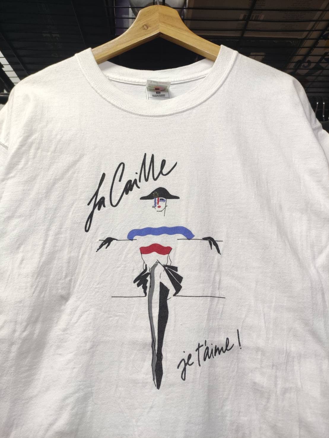 Vintage Vtg 90's Tony Viramontes Paris Fashion Art Promo T-Shirt Size US XL / EU 56 / 4 - 1 Thumbnail