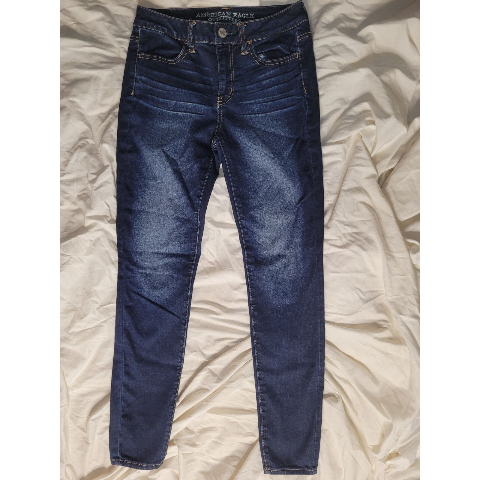 American Eagle Outfitters American Eagle Jeggings Denim High Rise Super Stretc 28W/27L Size 27" / US 4 / IT 40 - 1 Thumbnail