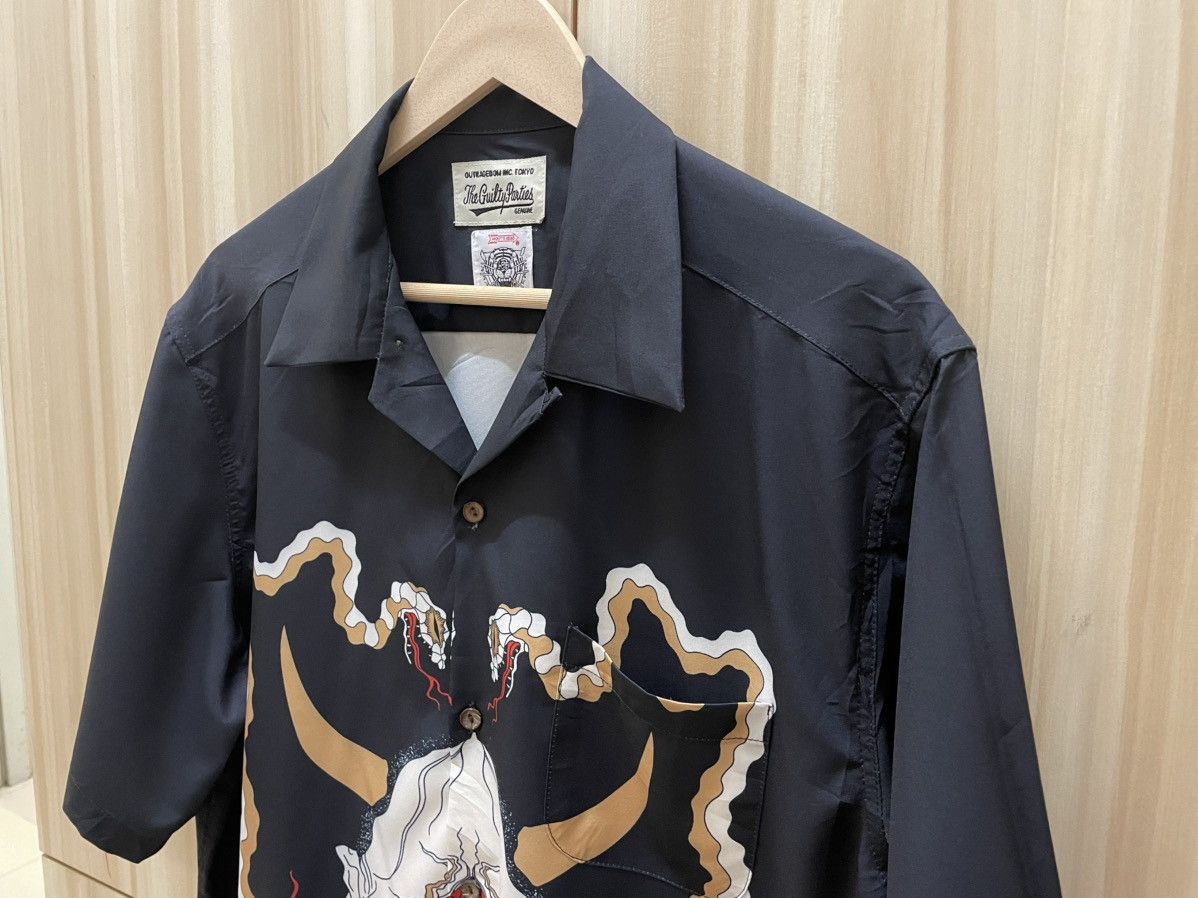 Wacko Maria Wacko Maria The Guilty Parties Wolf's Head Devil Rayon Shirt Size US L / EU 52-54 / 3 - 3 Thumbnail