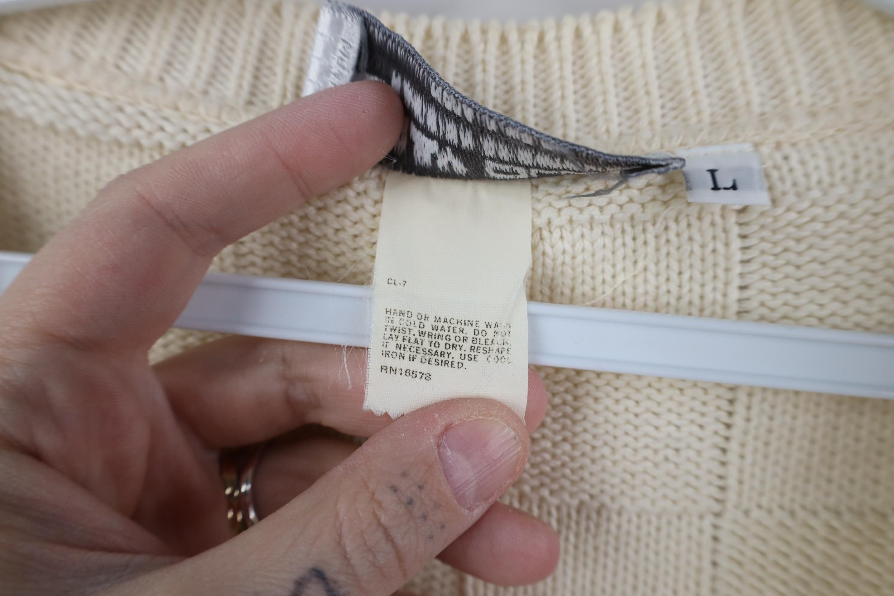 Vintage Vintage 90s Streetwear Cotton Weave Knit Sweater Vest USA Size US L / EU 52-54 / 3 - 6 Thumbnail