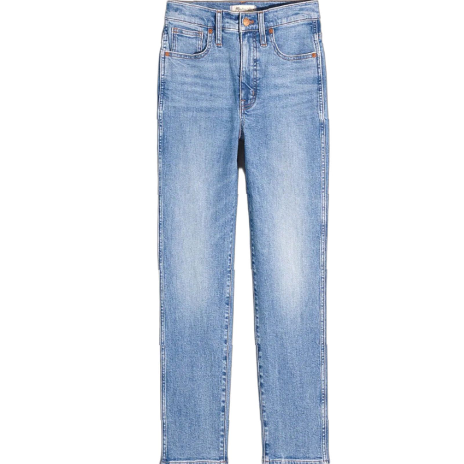 Madewell Madewell Stovepipe Jeans in Medium Wash Skinny Regular Size 25 Blue 27in Inseam 5-Pocket Denim Womens NWT Size 42" / US 20 - 1 Thumbnail