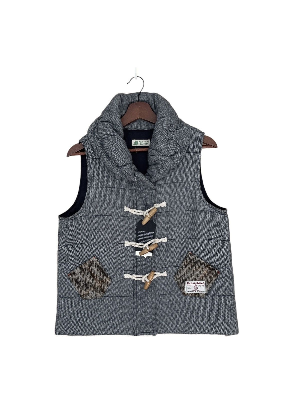 Harris Tweed Vintage Harris Tweed Natural Palette Puffer Vest 2000s Size US L / EU 52-54 / 3 - 1 Thumbnail