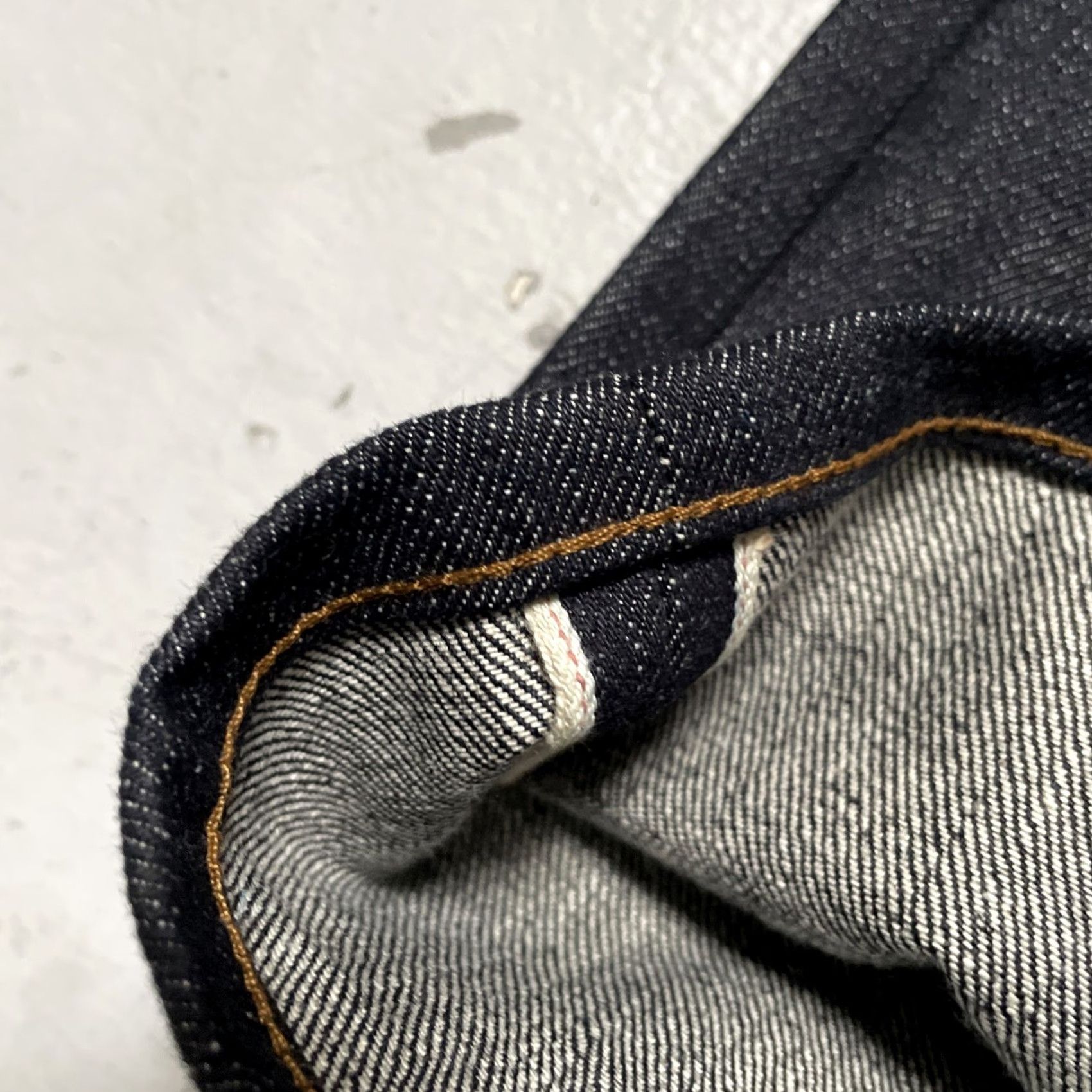 Denime Ginew Jeans Dark Blue Denim 32 Unisex Adults 32 NWT USA Made Selvedge Straight Jeans Color Black Size US 32 / EU 48 - 3 Thumbnail