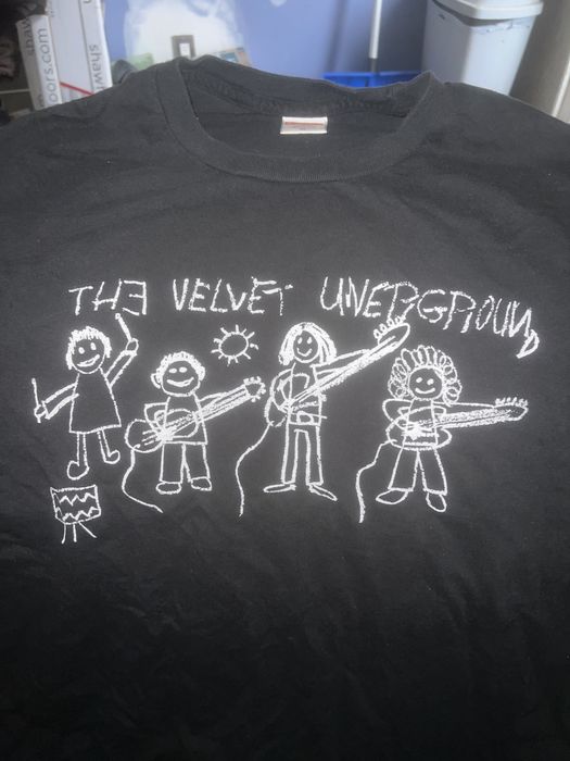 Supreme the velvet hot sale underground drawing tee