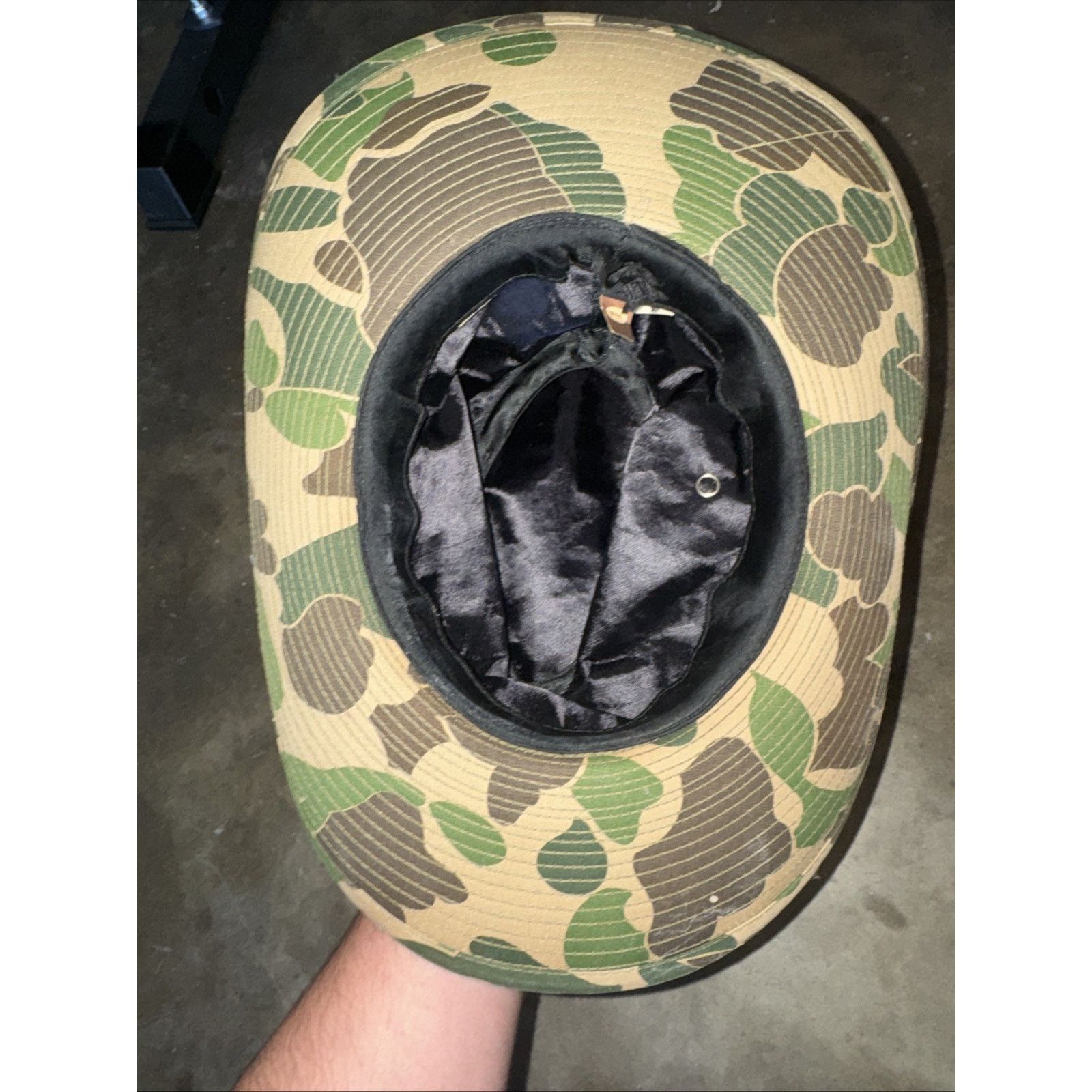 Vintage Camo Safari Hat Size 7 Green/Tan/Brown Size ONE SIZE - 3 Thumbnail