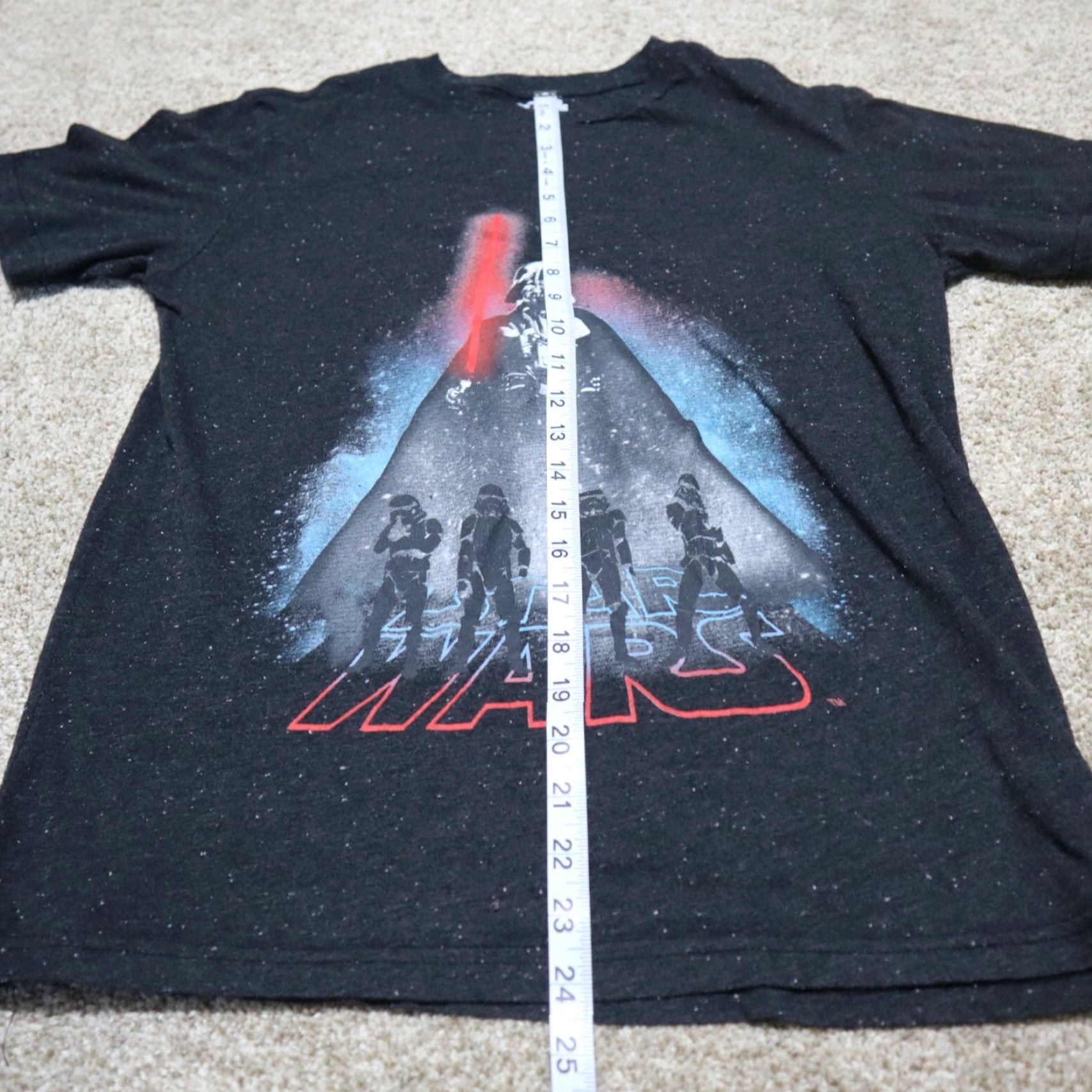 Star Wars STAR WARS Vader Light Saber Blue Short Sleeve T-Shirt Men S/M Small Size US S / EU 44-46 / 1 - 6 Thumbnail