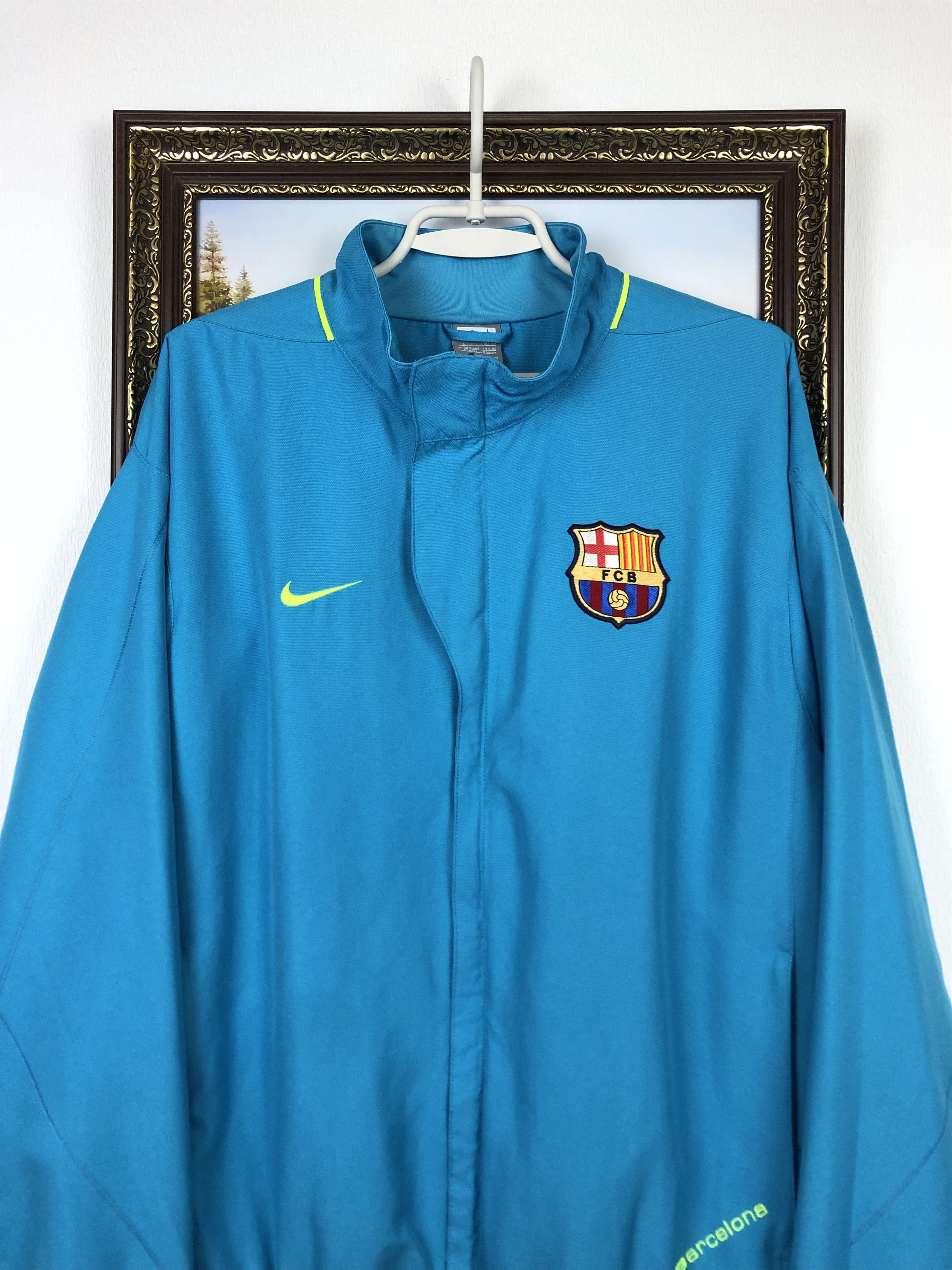 Nike Vintage Nike FC Barcelona Football Jacket Soccer Track Top Size US L / EU 52-54 / 3 - 2 Thumbnail