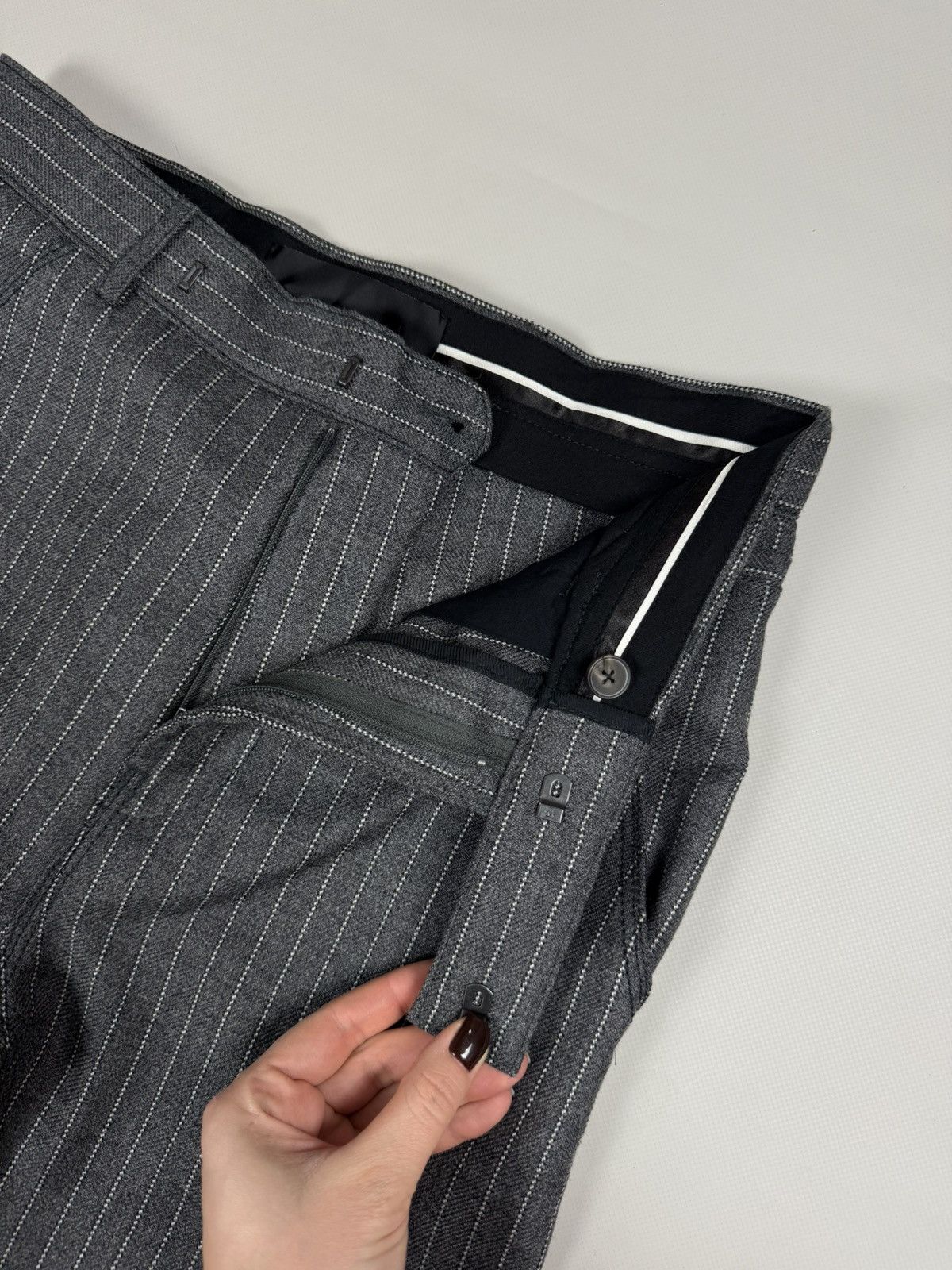 Haider Ackermann Haider Ackermann Ladies Striped Wool Dress Pants Trousers Size 25" / US 0 / IT 36 - 10 Thumbnail