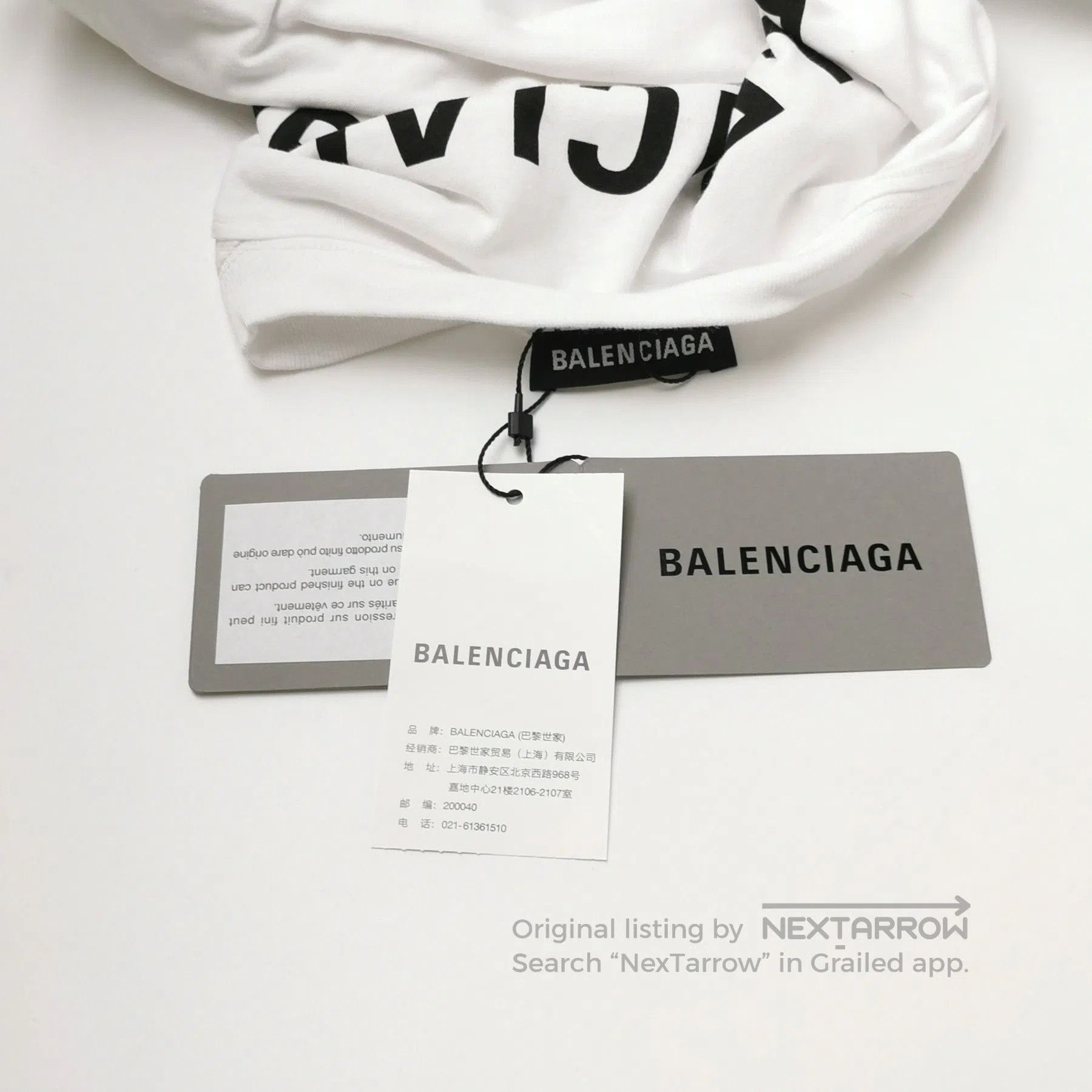 Balenciaga Balenciaga XS Cotton Logo Crewneck Short-Sleeve T-Shirt. Size US XS / EU 42 / 0 - 1 Thumbnail