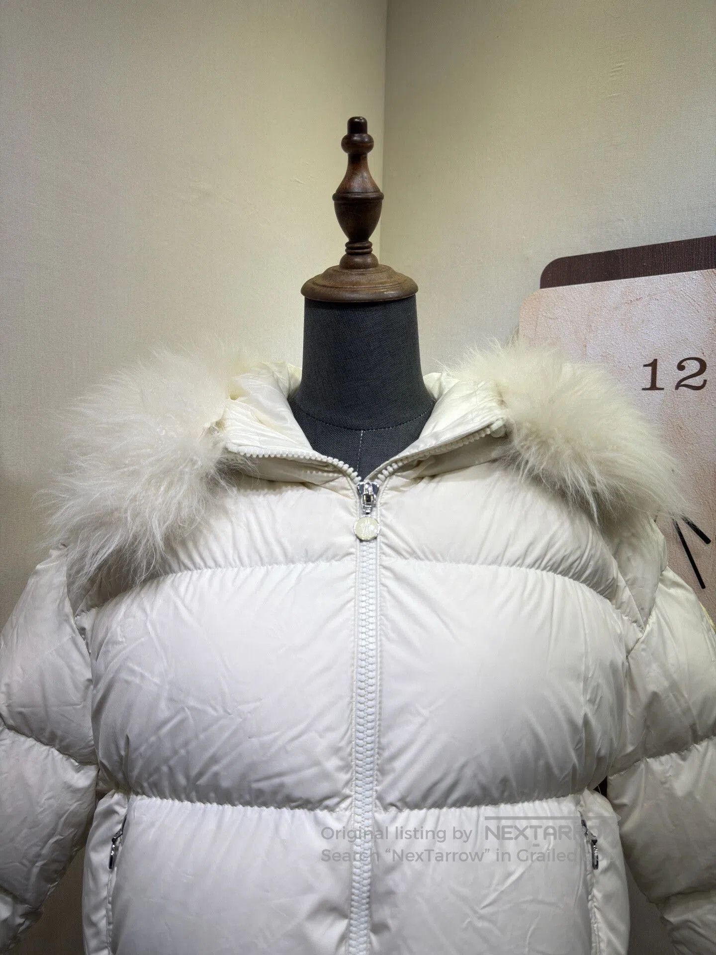 Moncler Moncler White Hooded Down Jacket. Size XXL / US 16-18 / IT 52-54 - 5 Thumbnail