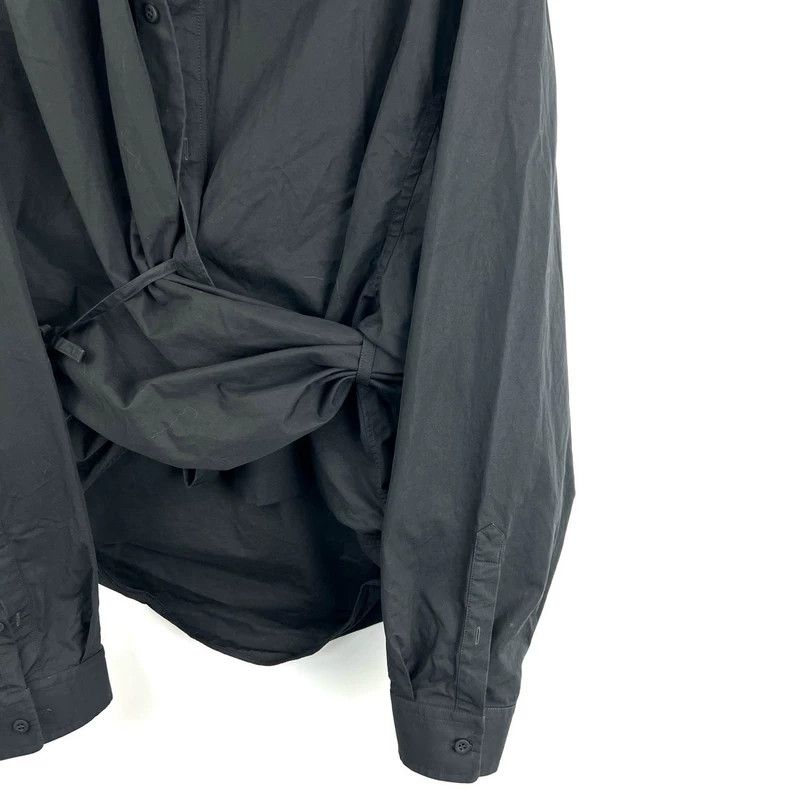 Balenciaga Balenciaga size 36 Irregular embroidery logo black shirt Size XS / US 0-2 / IT 36-38 - 5 Thumbnail