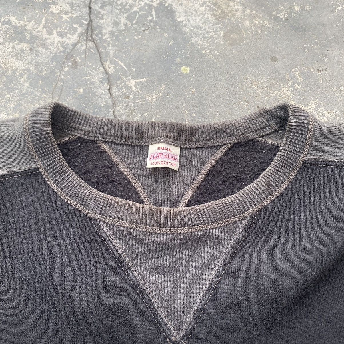 The Flat Head FLAT HEAD Double V sun faded sweater Size US S / EU 44-46 / 1 - 2 Thumbnail