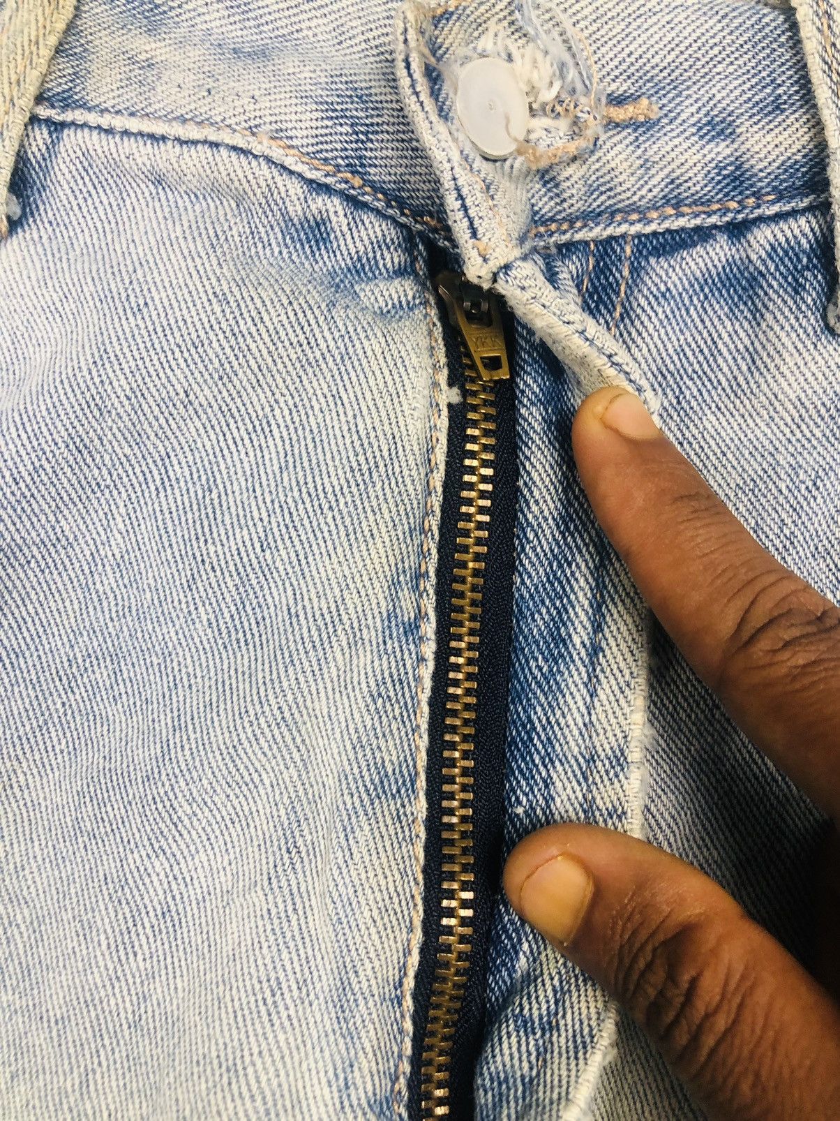 Versace 90s Versace Jeans Couture Straight Leg Denim Light Wash (38) Size US 34 / EU 50 - 9 Thumbnail