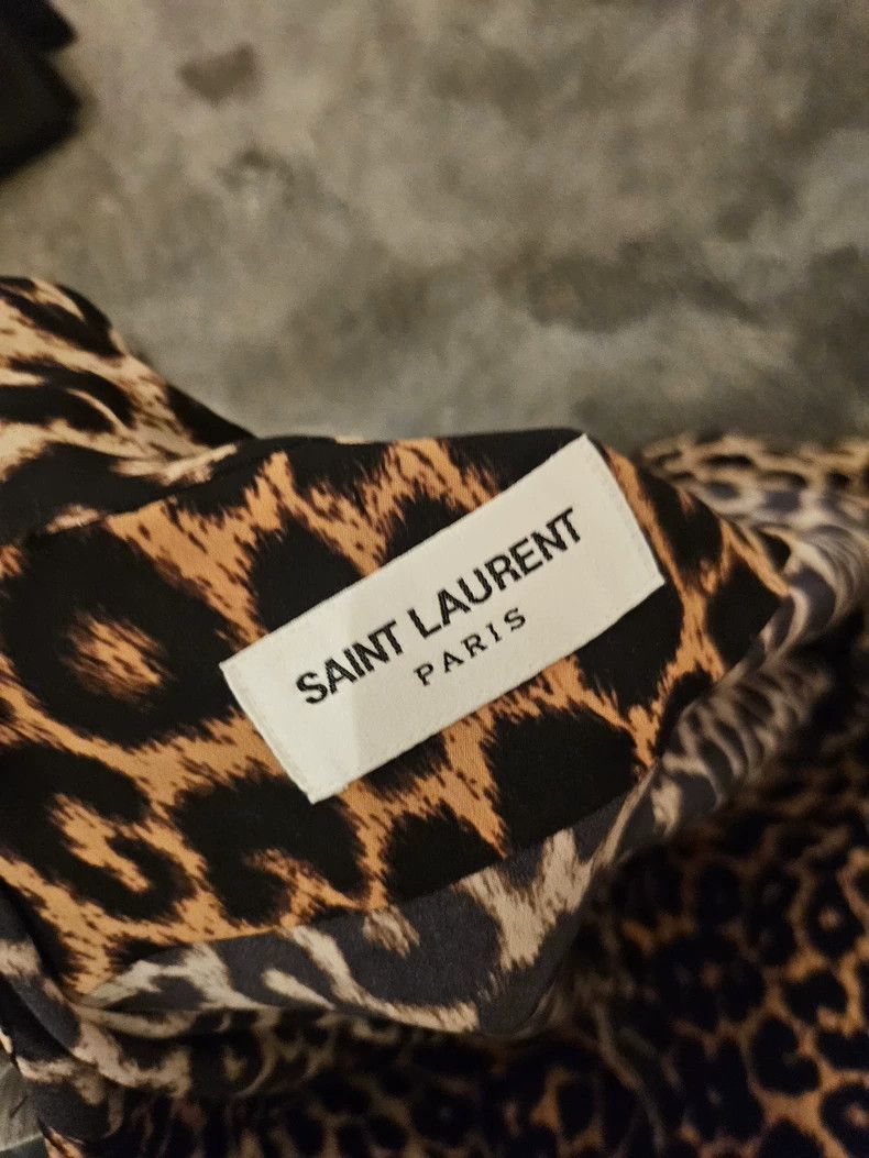 Saint Laurent Paris Saint Laurent Paris Leopard print shirt Size S / US 4 / IT 40 - 2 Thumbnail