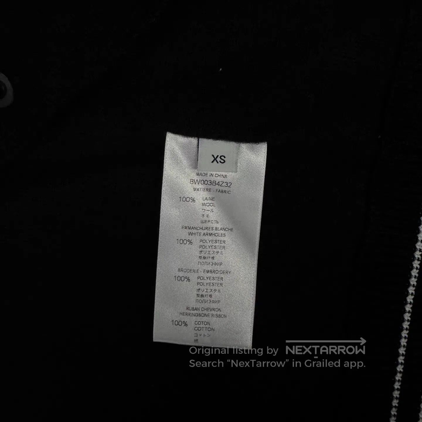 Givenchy Black Varsity Bomber Jacket with White Accents XS. Size US XS / EU 42 / 0 - 4 Thumbnail
