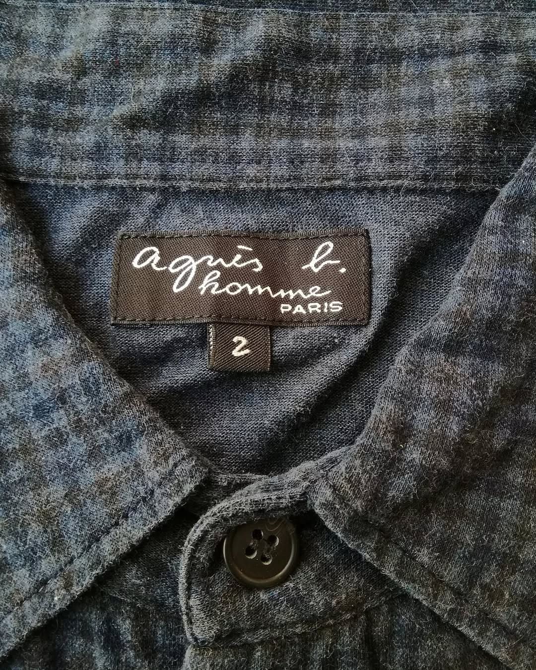 agnes b. Agnes B. Dark Blue Plaid Casual Flanel Shirt Size US M / EU 48-50 / 2 - 3 Thumbnail