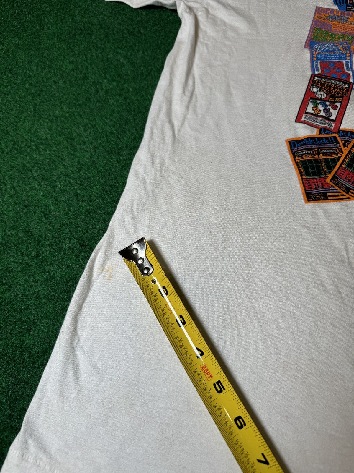 Vintage Vtg 90s Only Working Til I Hit The Lottery Gambling T Shirt Size US XL / EU 56 / 4 - 7 Thumbnail