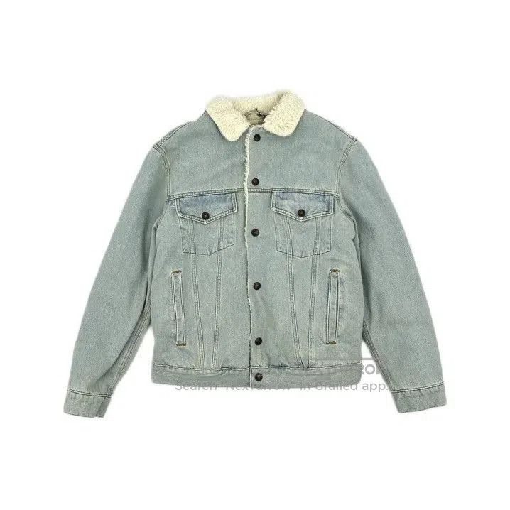 Balenciaga Balenciaga Sherpa Lined Denim Jacket. Size US S / EU 44-46 / 1 - 2 Thumbnail