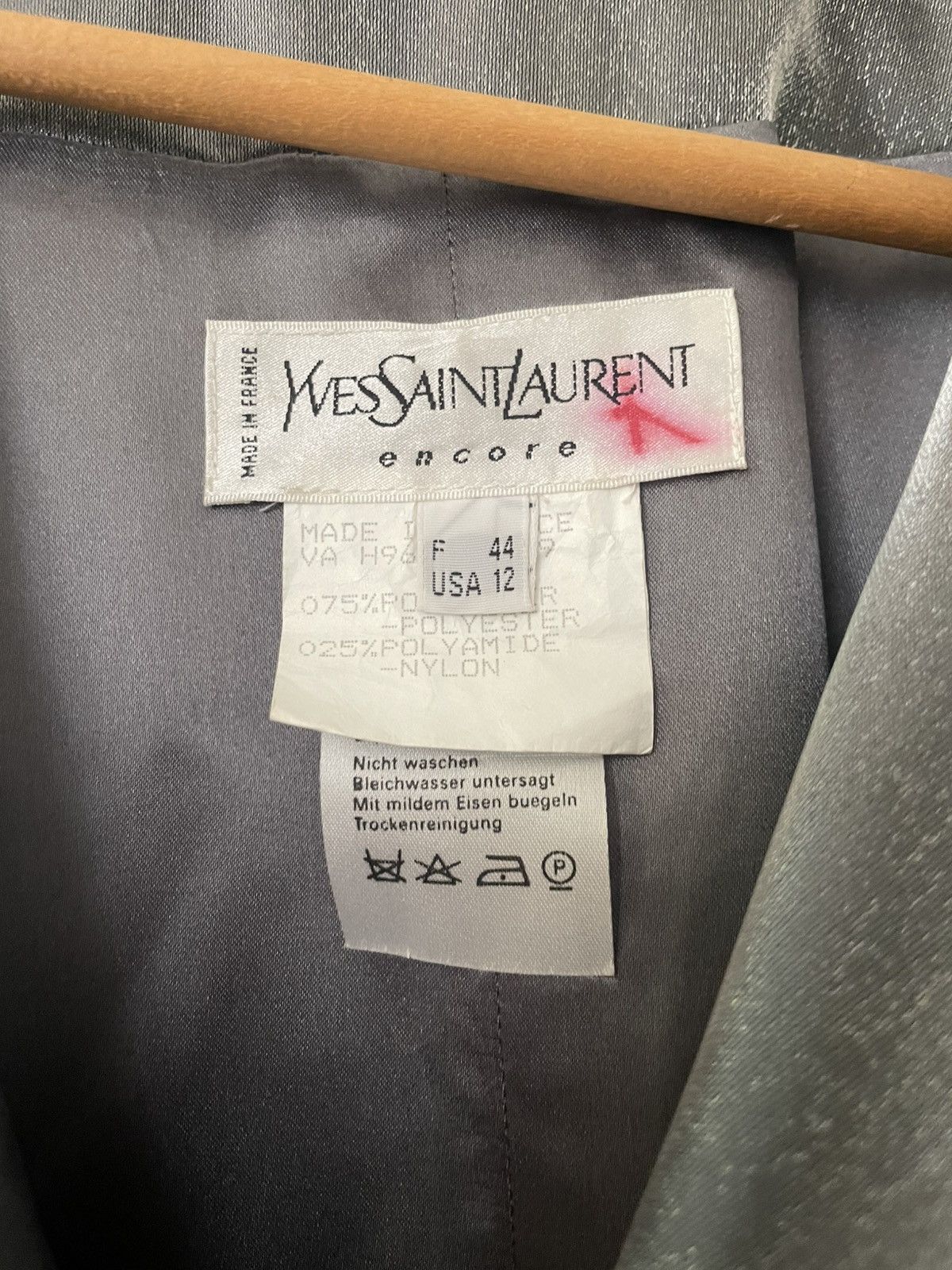 Yves Saint Laurent vintage silver YSL matrix trench coat Size US M / EU 48-50 / 2 - 3 Thumbnail