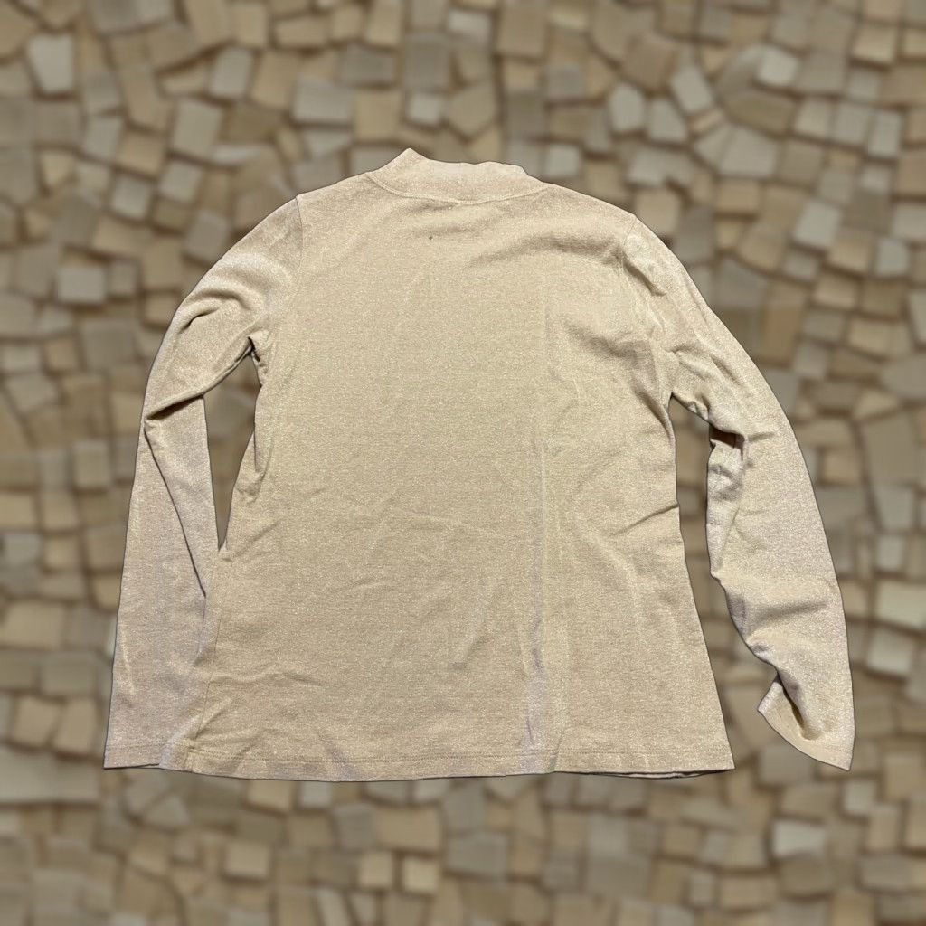 Vintage White Stag Shirt Women's Size Small Yellow Long Sleeve Mock Neck Shirt S Womens Yellow Long Sleeve Mock Neck Modern Casual 90s? Size S / US 4 / IT 40 - 1 Thumbnail
