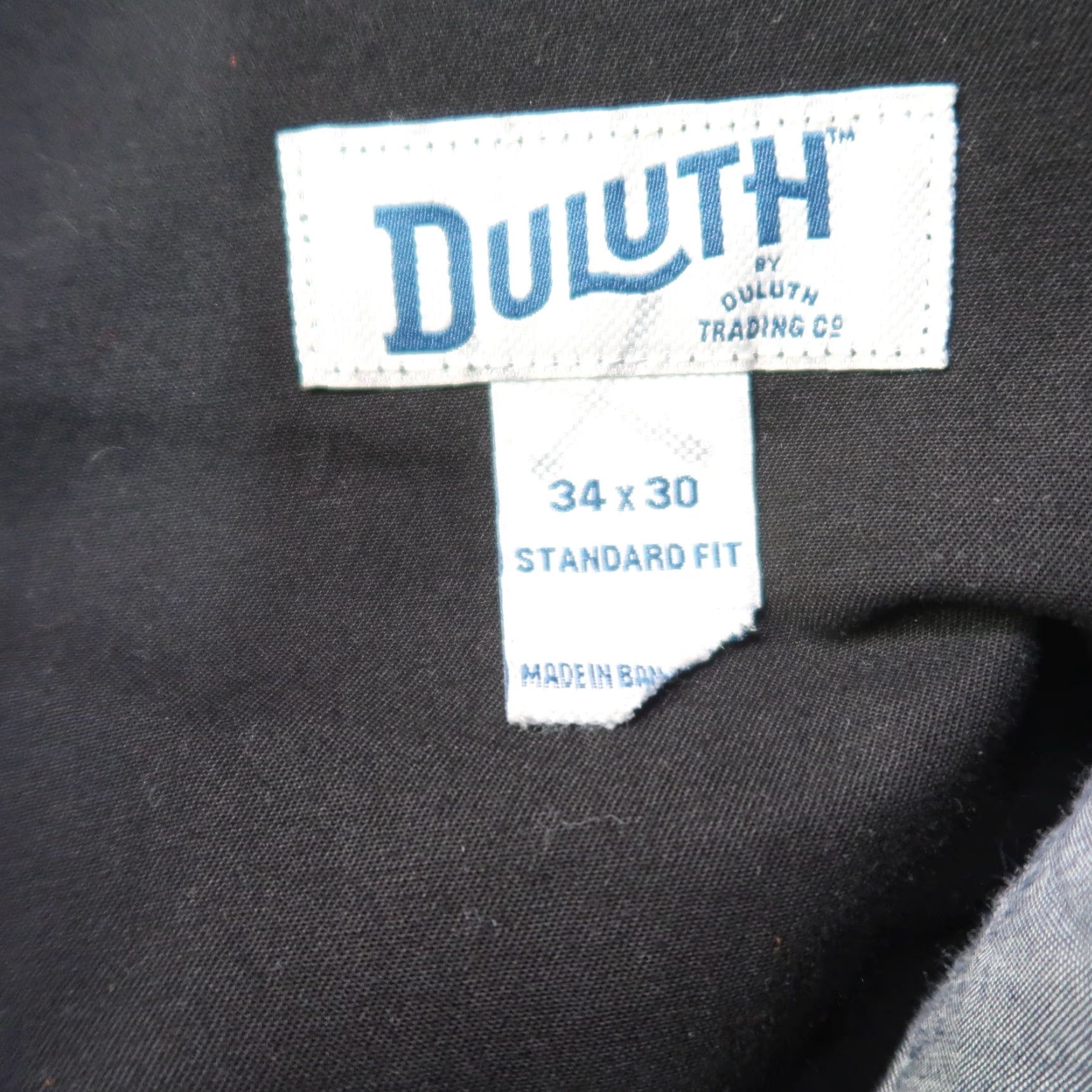 Vintage Duluth Trading Powercord Pants Men 34x32 Black Workwear Khakis 5-Pocket Regular Straight Belt Loops Size US 34 / EU 50 - 5 Thumbnail