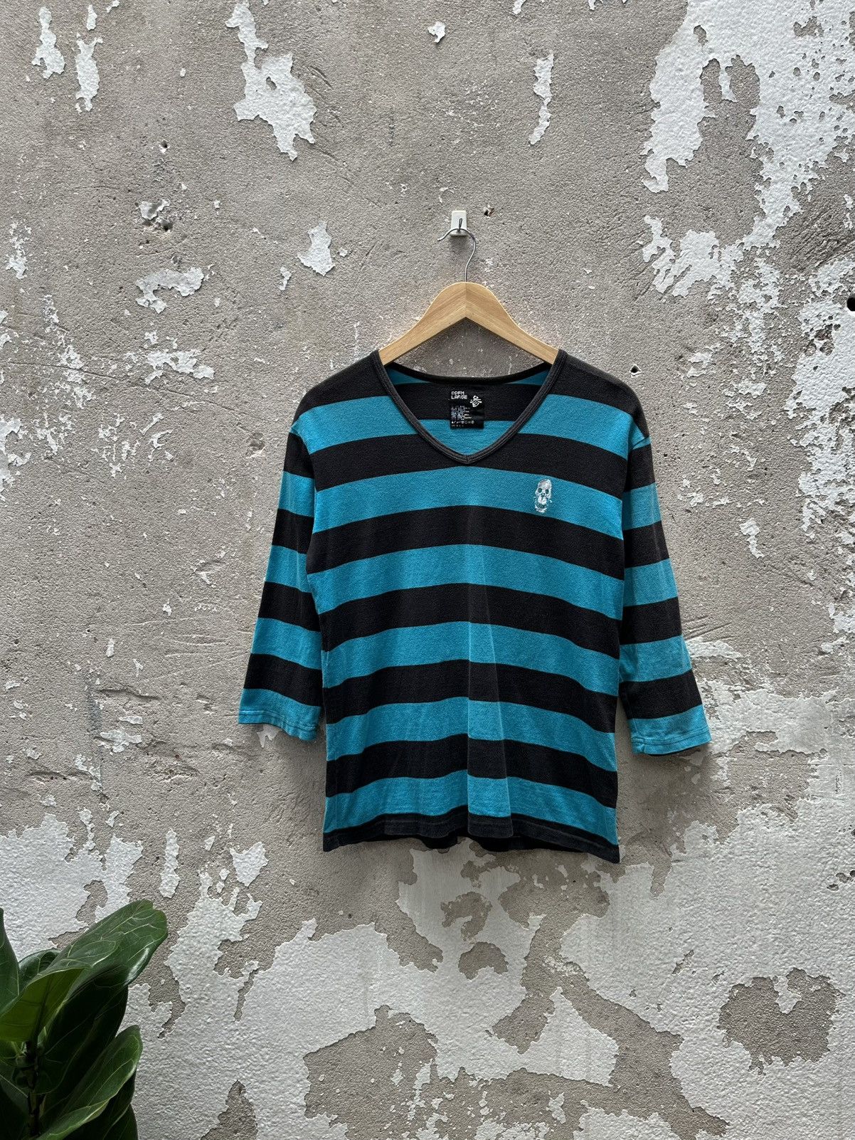 PPFM 00s skull top necklace 2000s PPFM LS v neck M