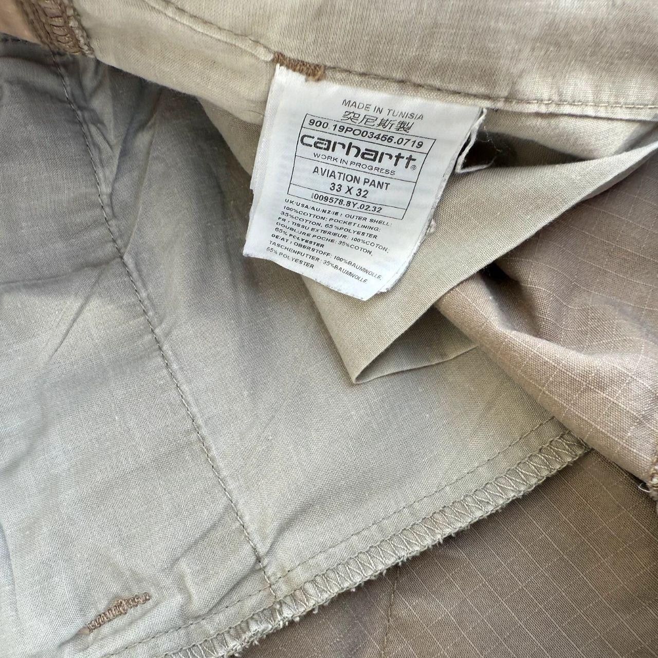 Carhartt Carhartt Vintage Bottoms Beige Cargo Thrashed Size US 32 / EU 48 - 6 Thumbnail