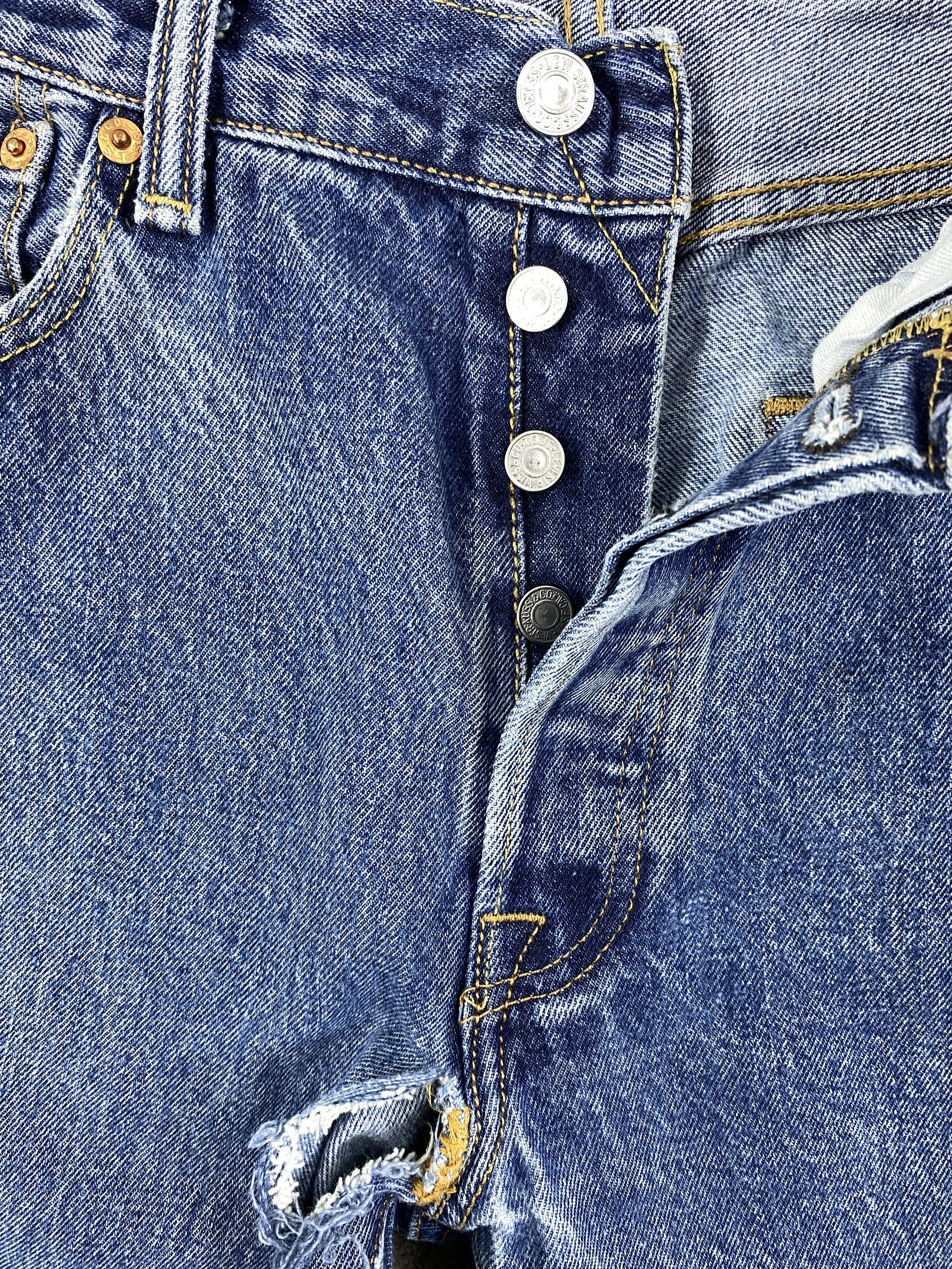 Japanese Brand Blue Vintage Levi's 501 Jeans 33x31 Denim -JN1688 Size US 33 - 6 Thumbnail