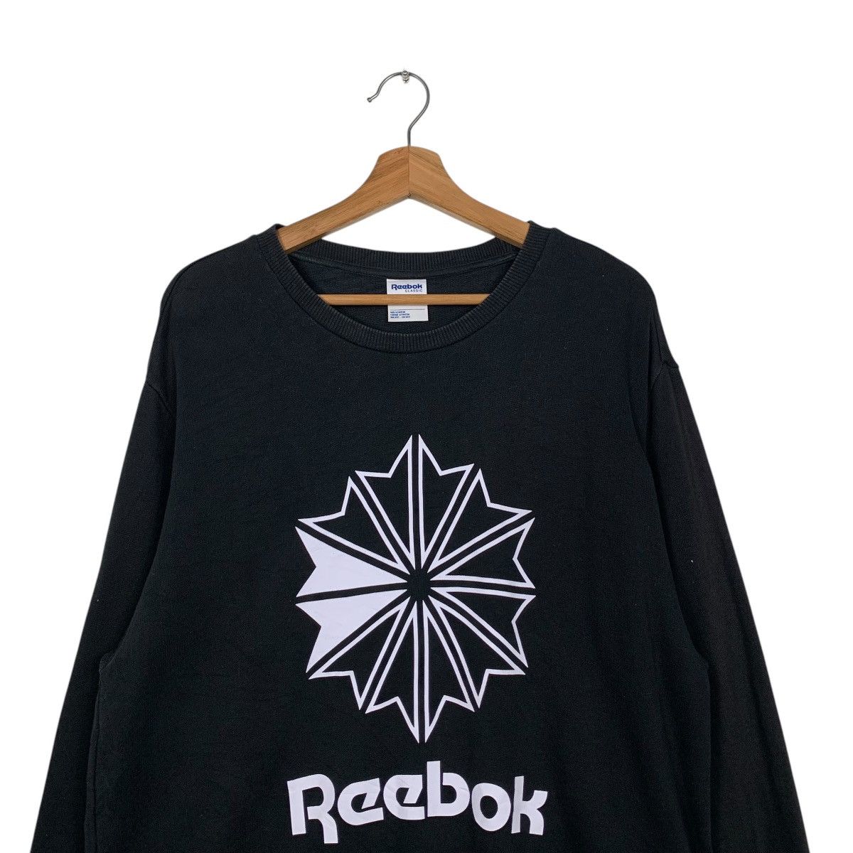 Reebok REEBOK Big Logo Crewneck Sweatshirt #1633-C73 Size US M / EU 48-50 / 2 - 2 Thumbnail