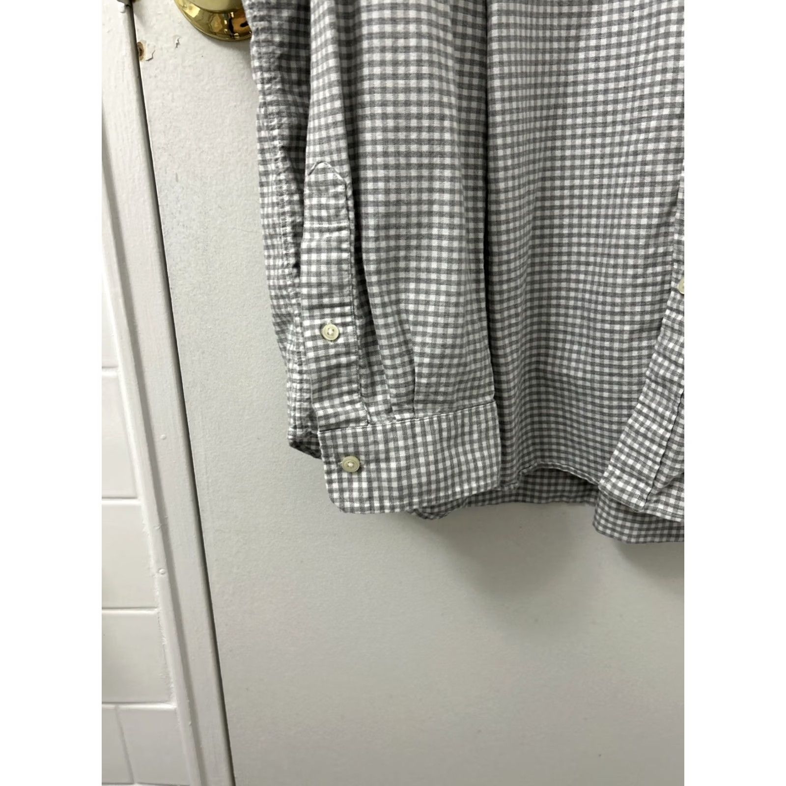Ralph Lauren Ralph Lauren Shirt Mens 2XL Gray White Oxford Plaid Button-Down L/S Pony Logo Casual/Business Shirt Size US XXL / EU 58 / 5 - 7 Thumbnail