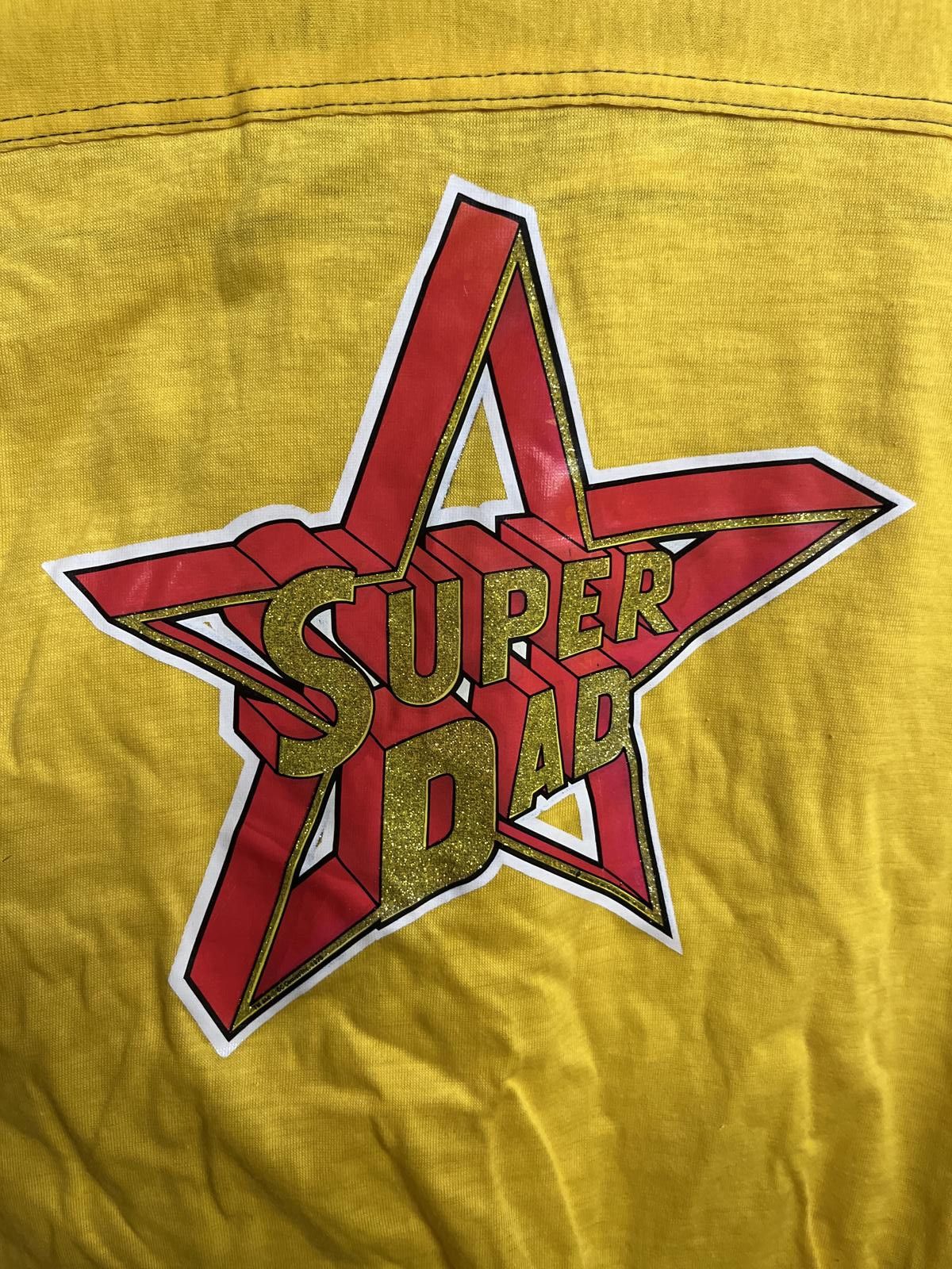 Designer VTG The Knits 1970s Star Super Dad T-shirt Joe Mid Sleeve Size US L / EU 52-54 / 3 - 4 Thumbnail