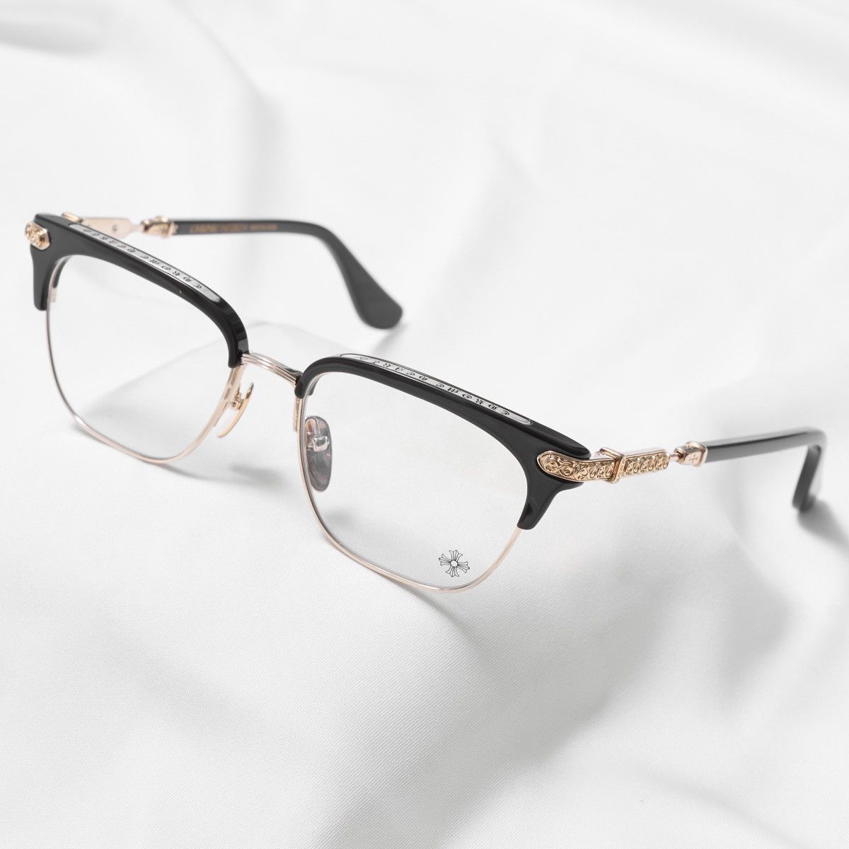 Chrome Hearts CHROME HEARTS VERTICAL SMILE II CLASSIC BROWN - GOLD PLATED GLASSES Size ONE SIZE - 2 Thumbnail
