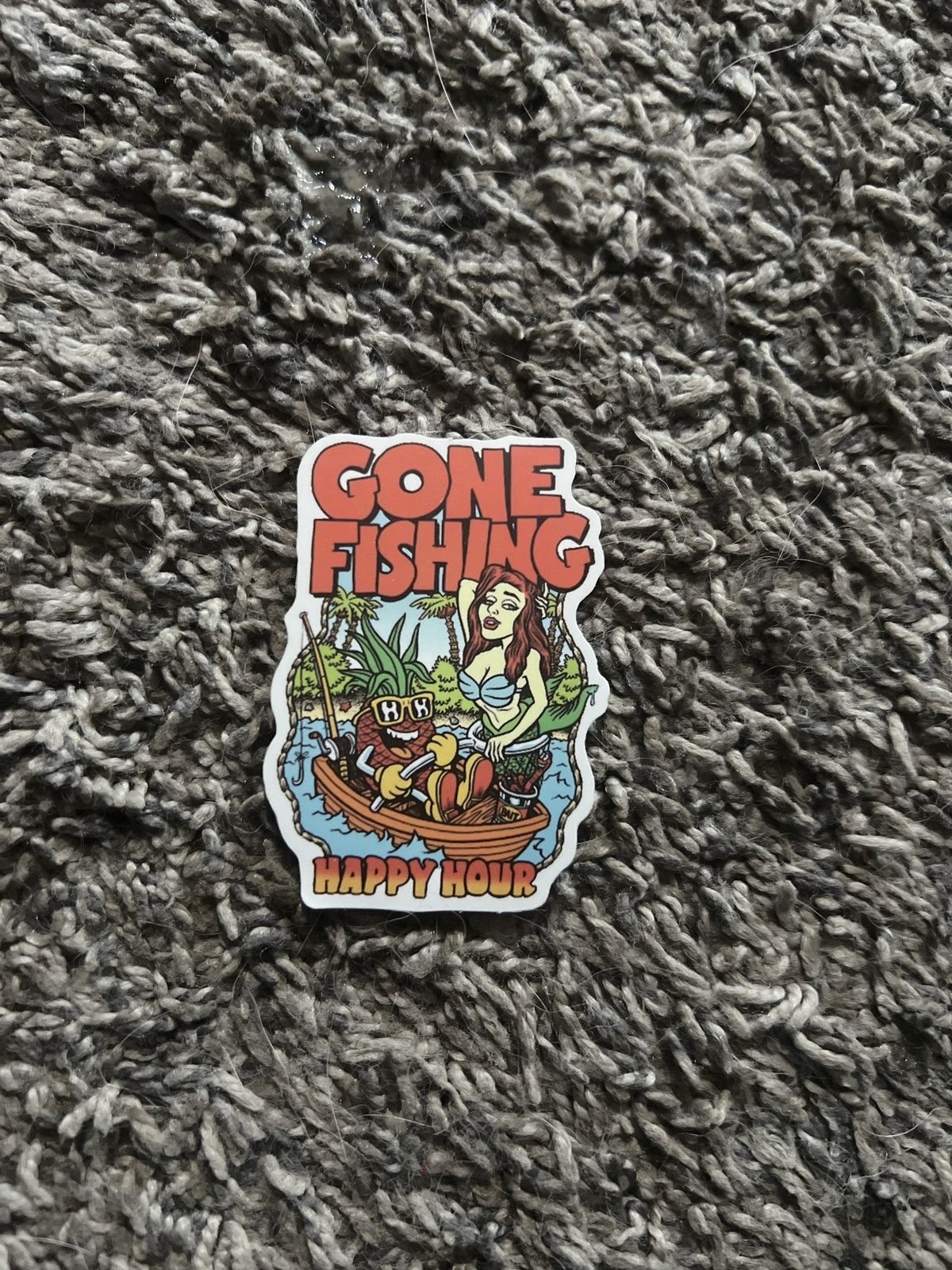 Hypebeast Happy Hour Gone Fishing Sticker Size ONE SIZE - 1 Thumbnail