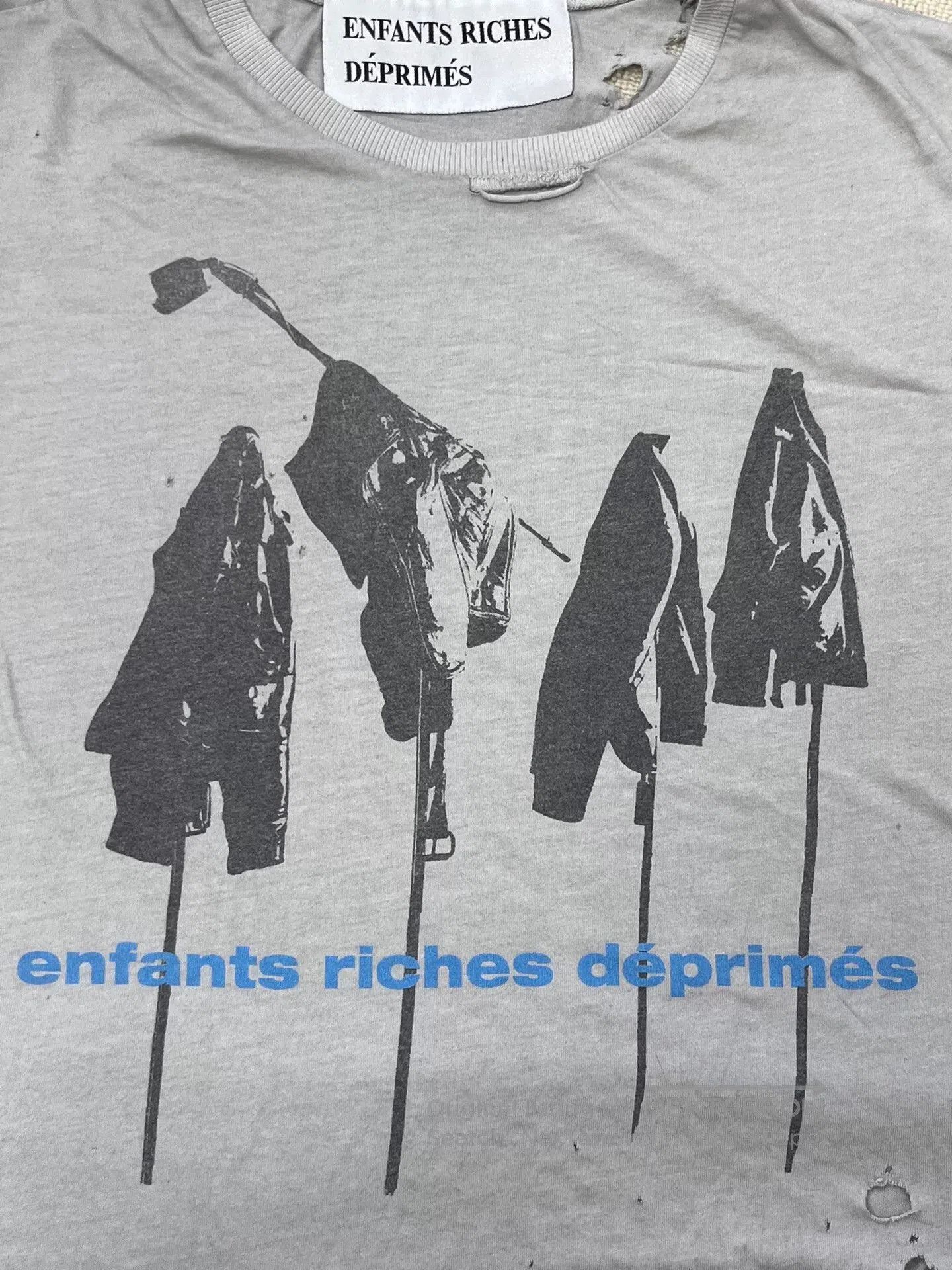 Enfants Riches Deprimes Enfants Riches Deprimes Gray Short Sleeve T. Size US M / EU 48-50 / 2 - 3 Thumbnail