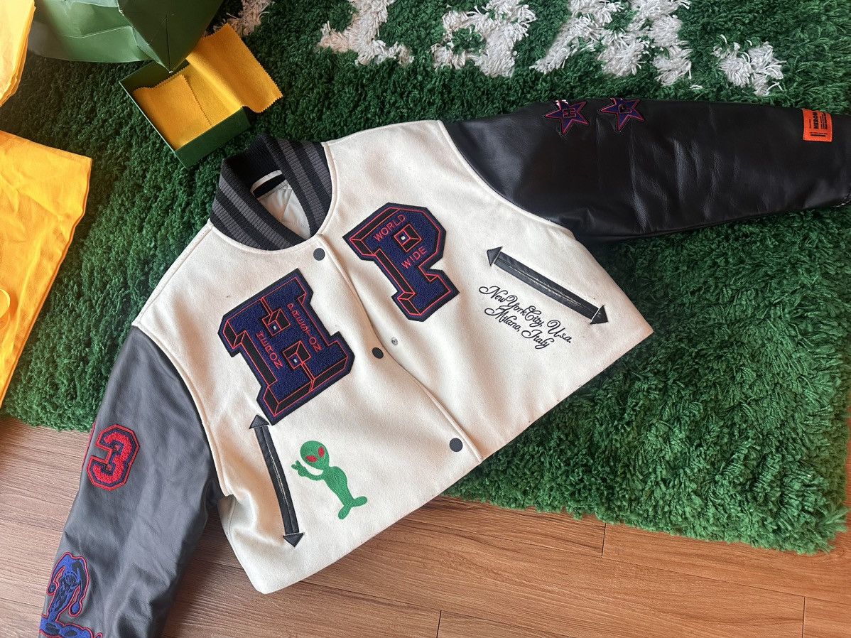 Heron Preston SOLD OUT Heron Preston Patched Crop Leather Varsity Jacket Size M / US 6-8 / IT 42-44 - 8 Thumbnail