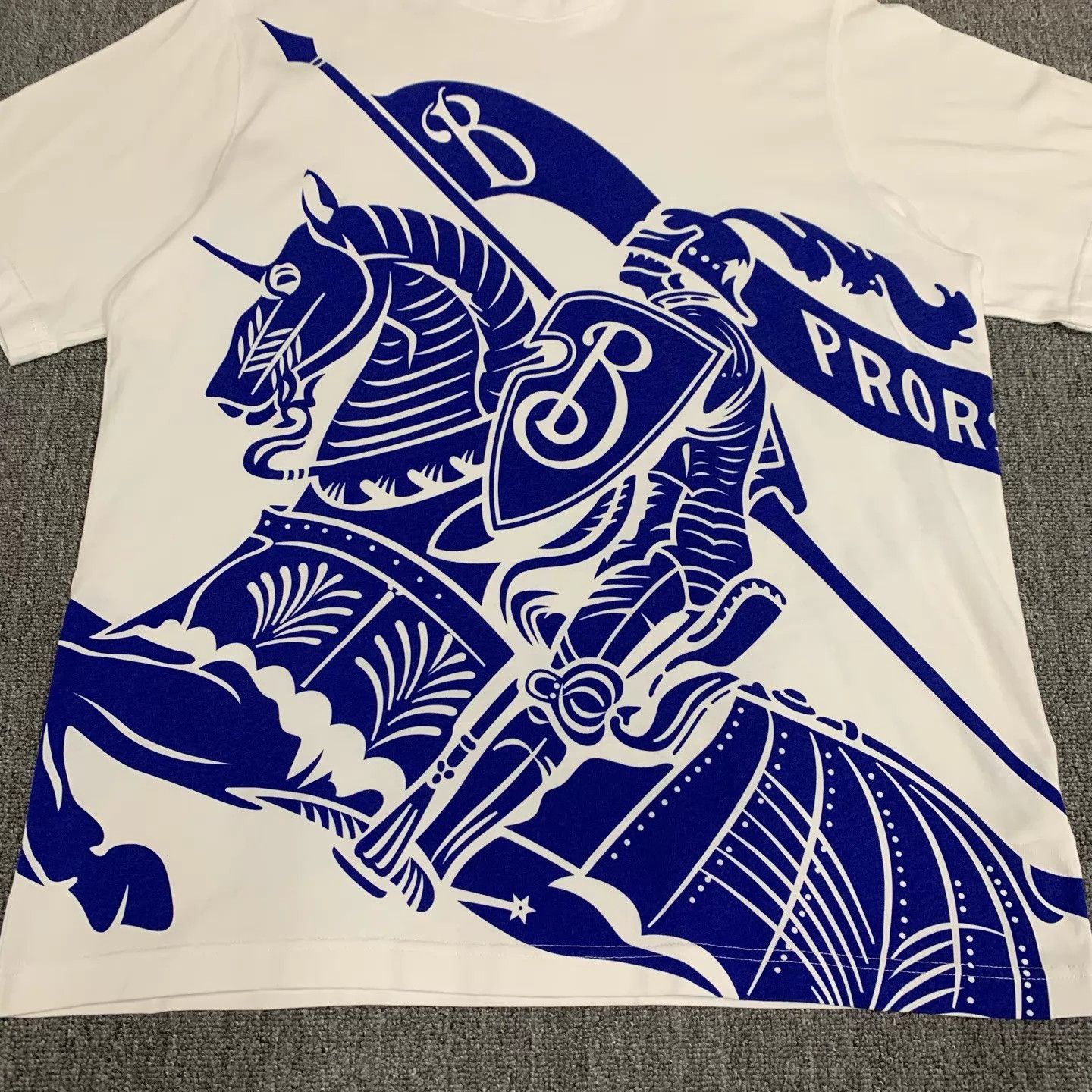 Burberry Burberry White Horseferry Big Logo SS XL Size US XL / EU 56 / 4 - 8 Thumbnail