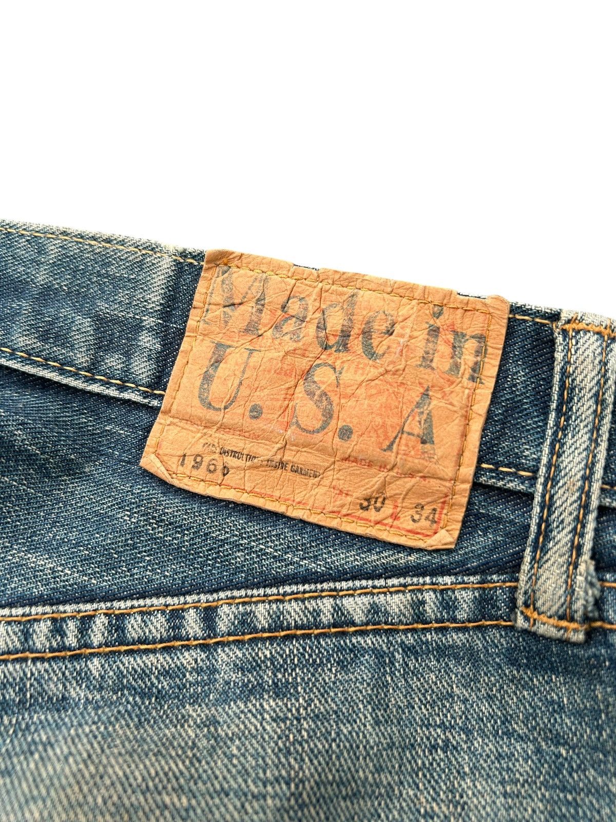 Japanese Brand × Kapital × Vintage SugarCane Selvedge Distressed Vtg Denim Jeans Size US 29 - 2 Thumbnail