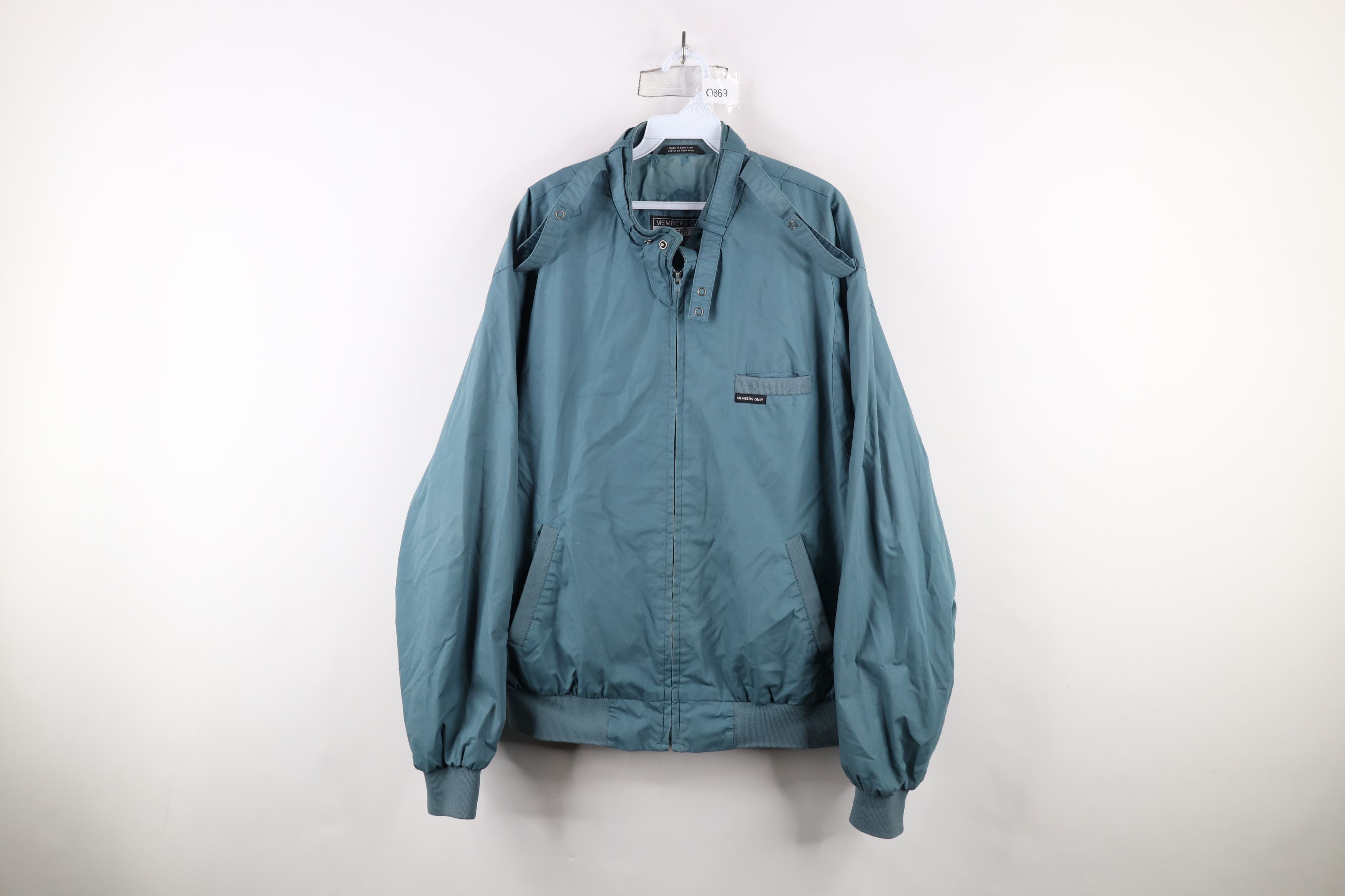 Members Only × Vintage Vintage 90s Members Only Cafe Racer Bomber Jacket Teal Size US XL / EU 56 / 4 - 1 Thumbnail