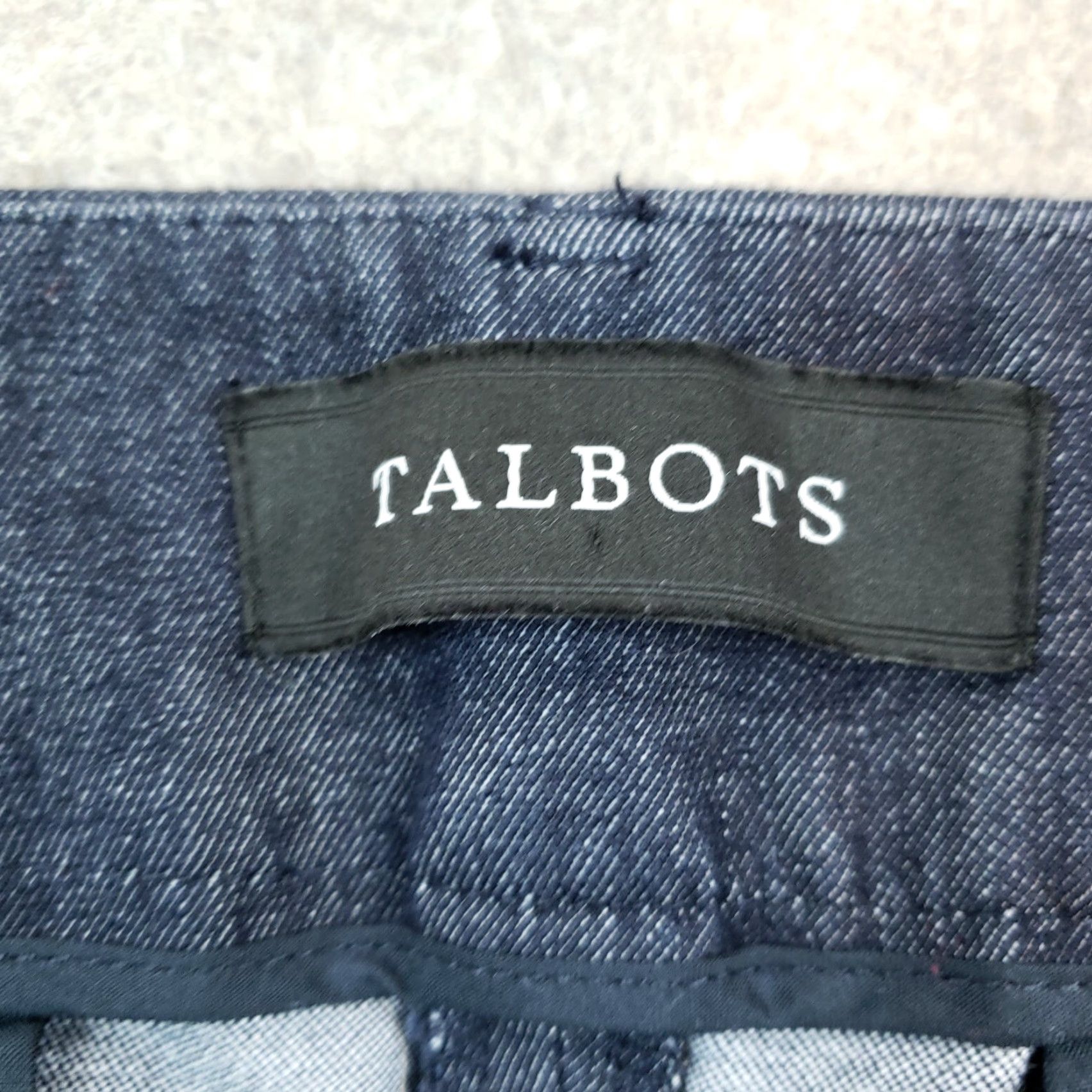 Talbots Womens Talbots Blue Newport Bootcut Stretch Pants 10 Extra Large Size 33" - 7 Thumbnail
